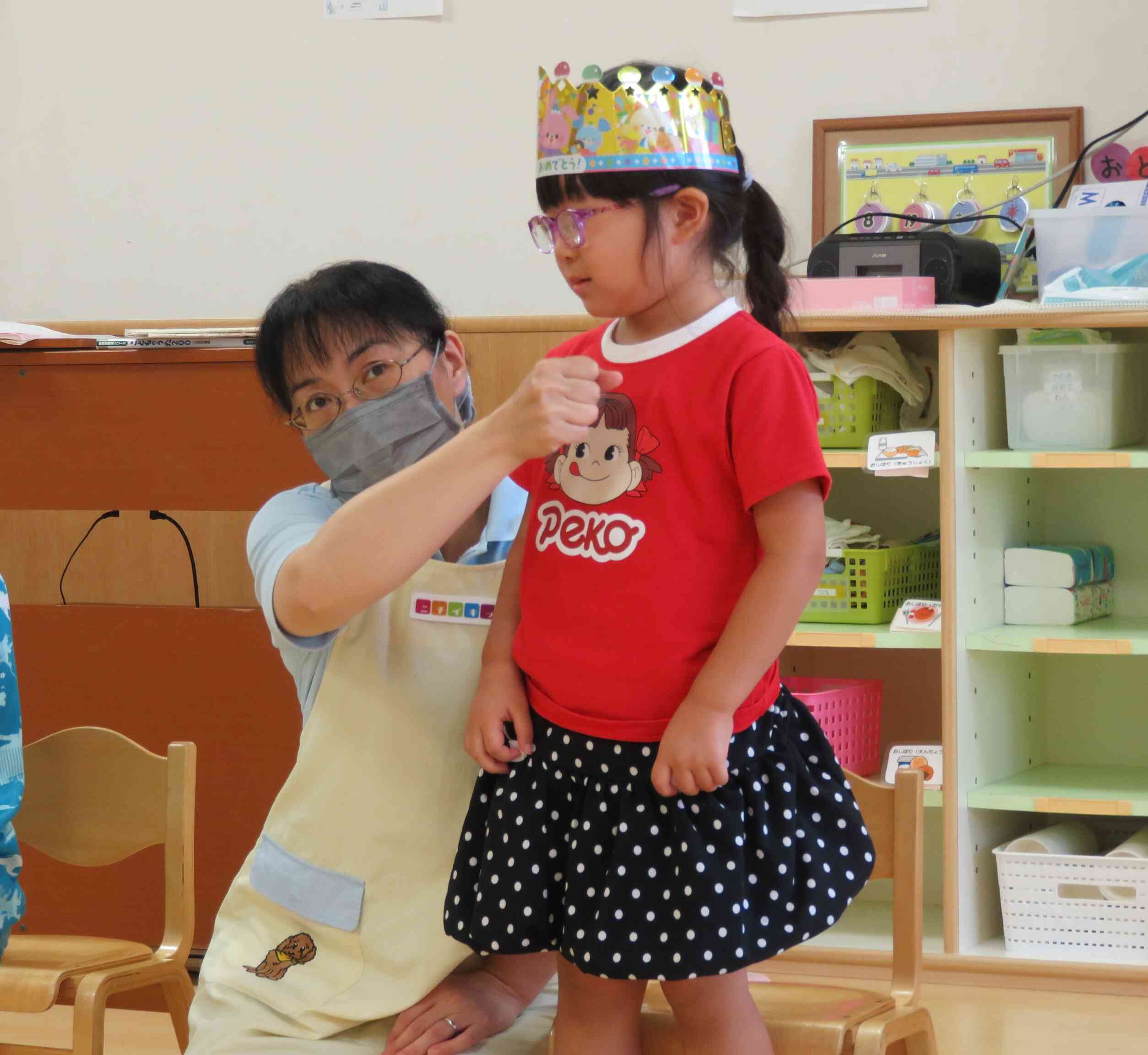 ８月の誕生会（０∼５歳児）