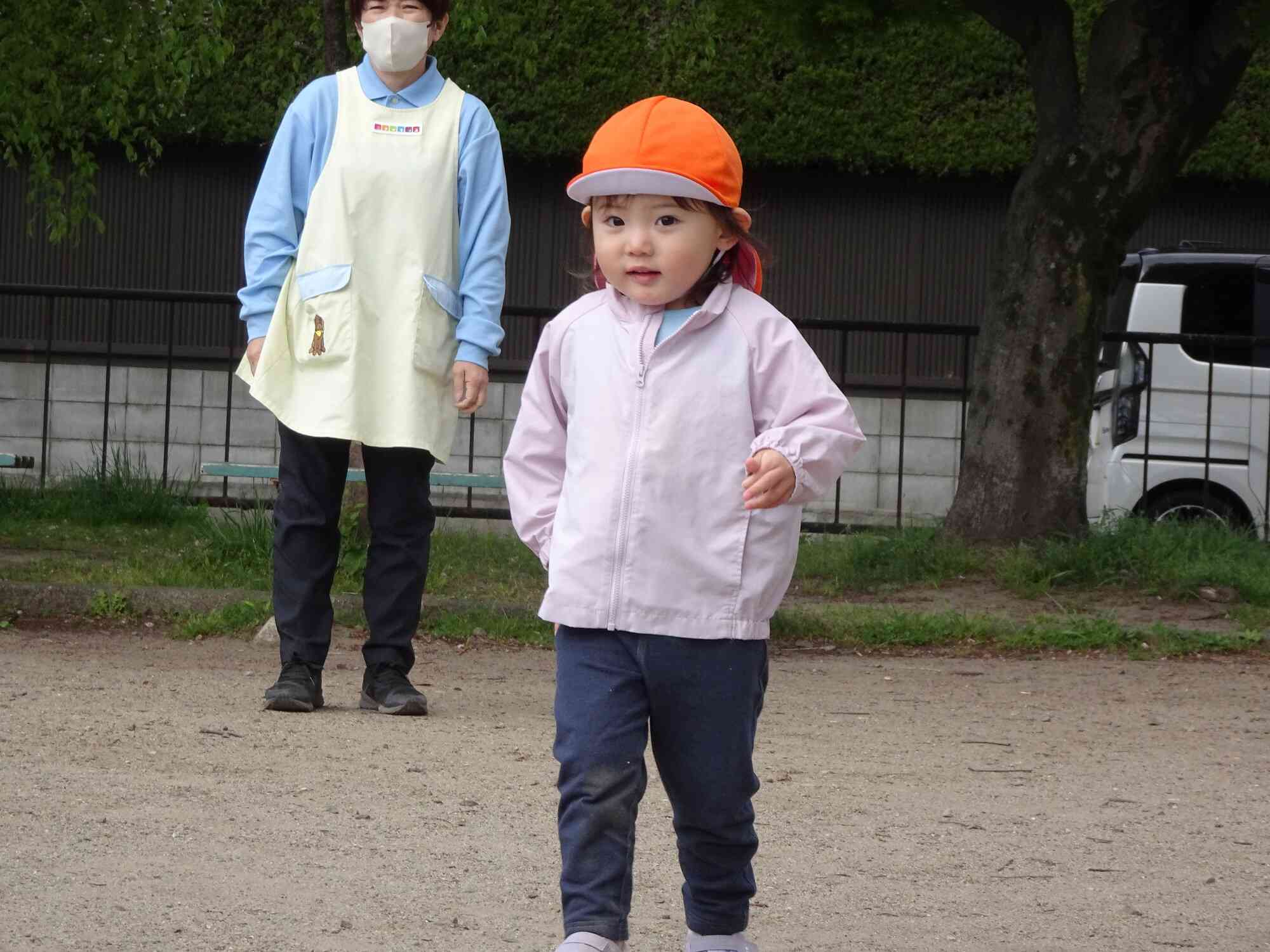 まずはかけっこ
