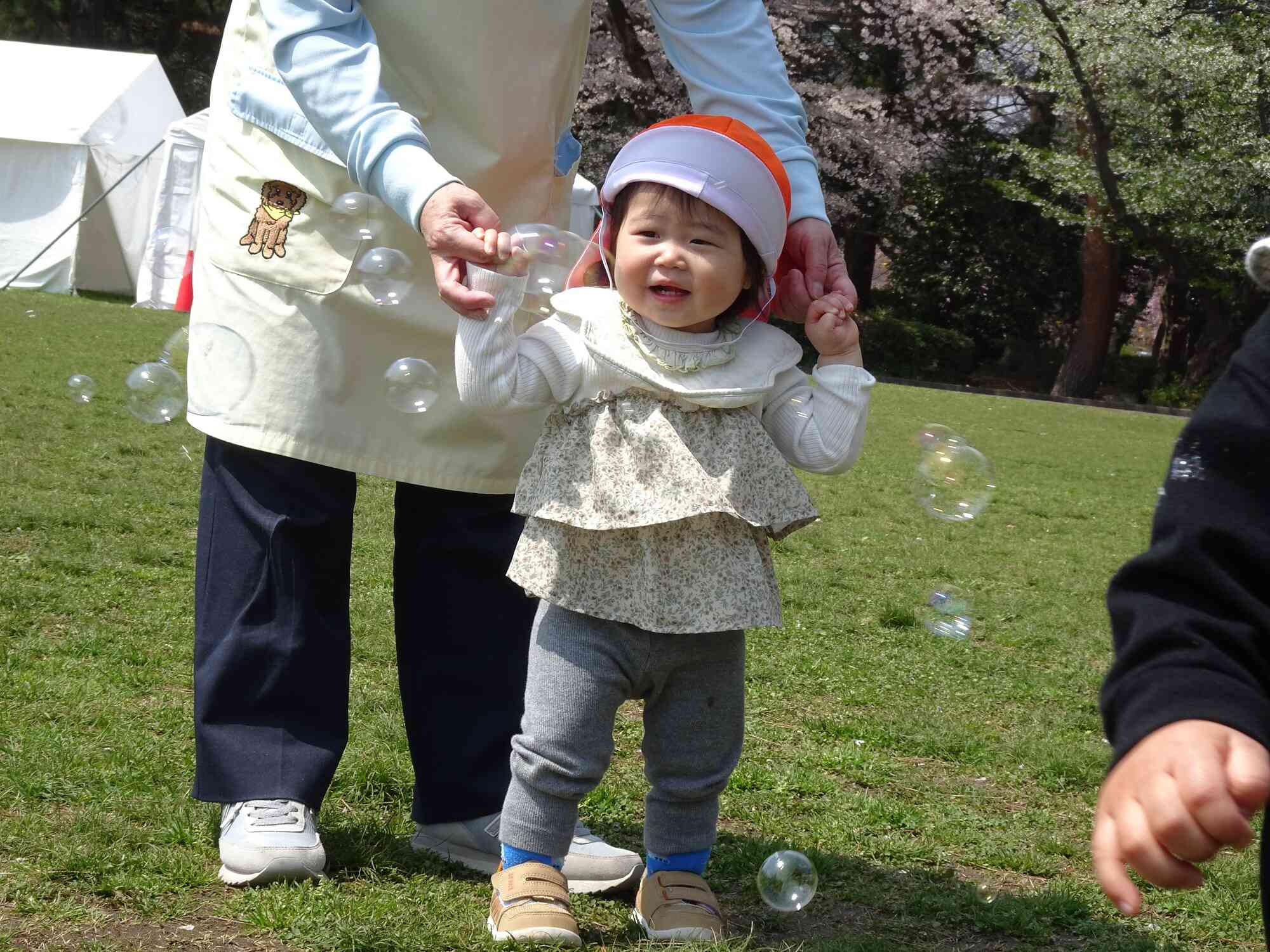 お外遊びが気持ちいいね