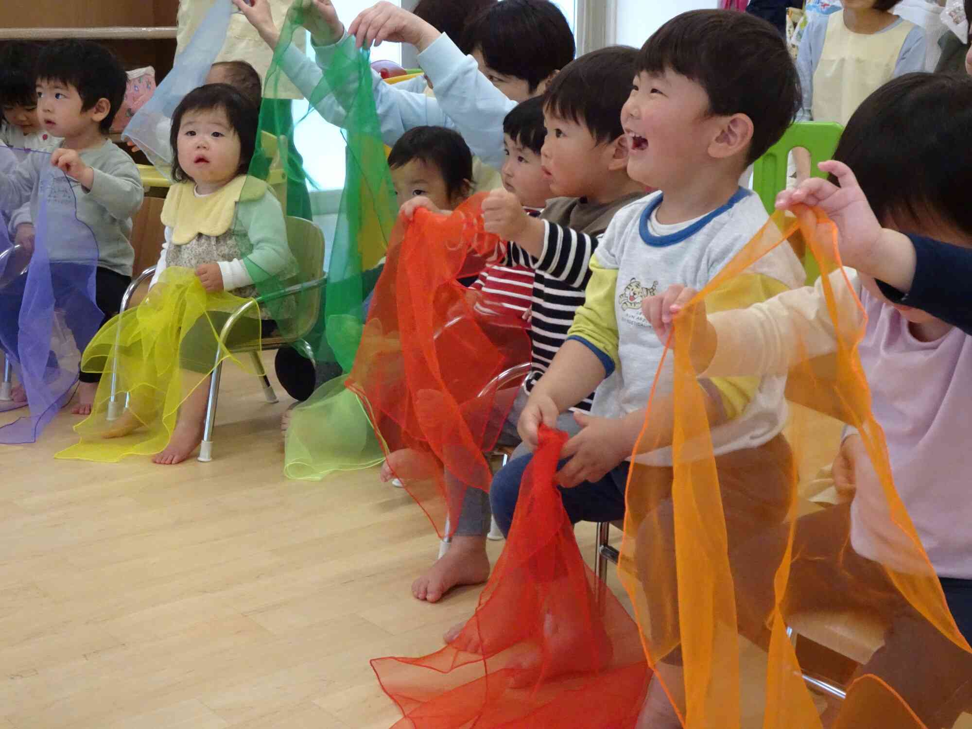 ひらひら、楽しい!