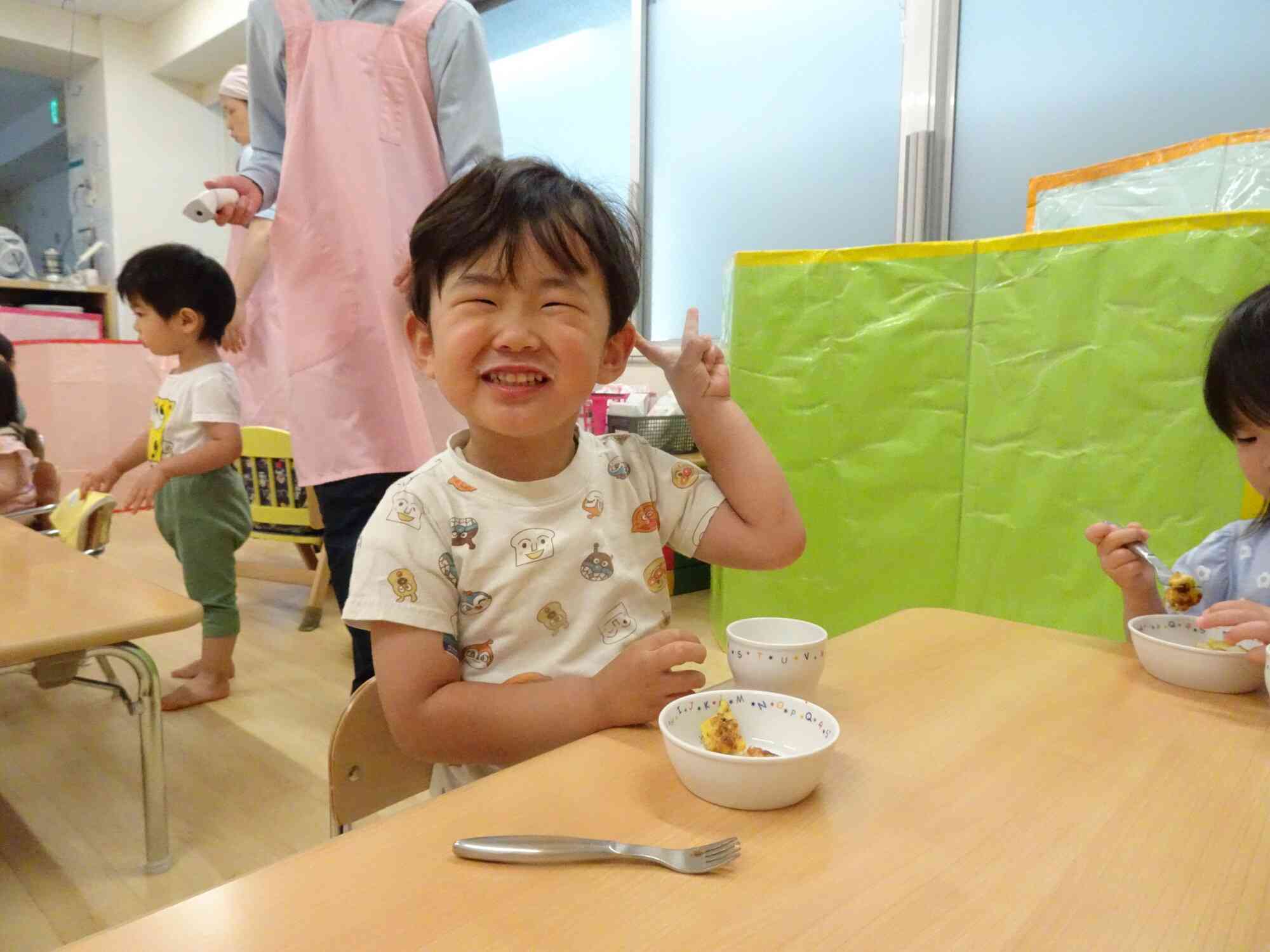 おいしい笑顔でピース☆