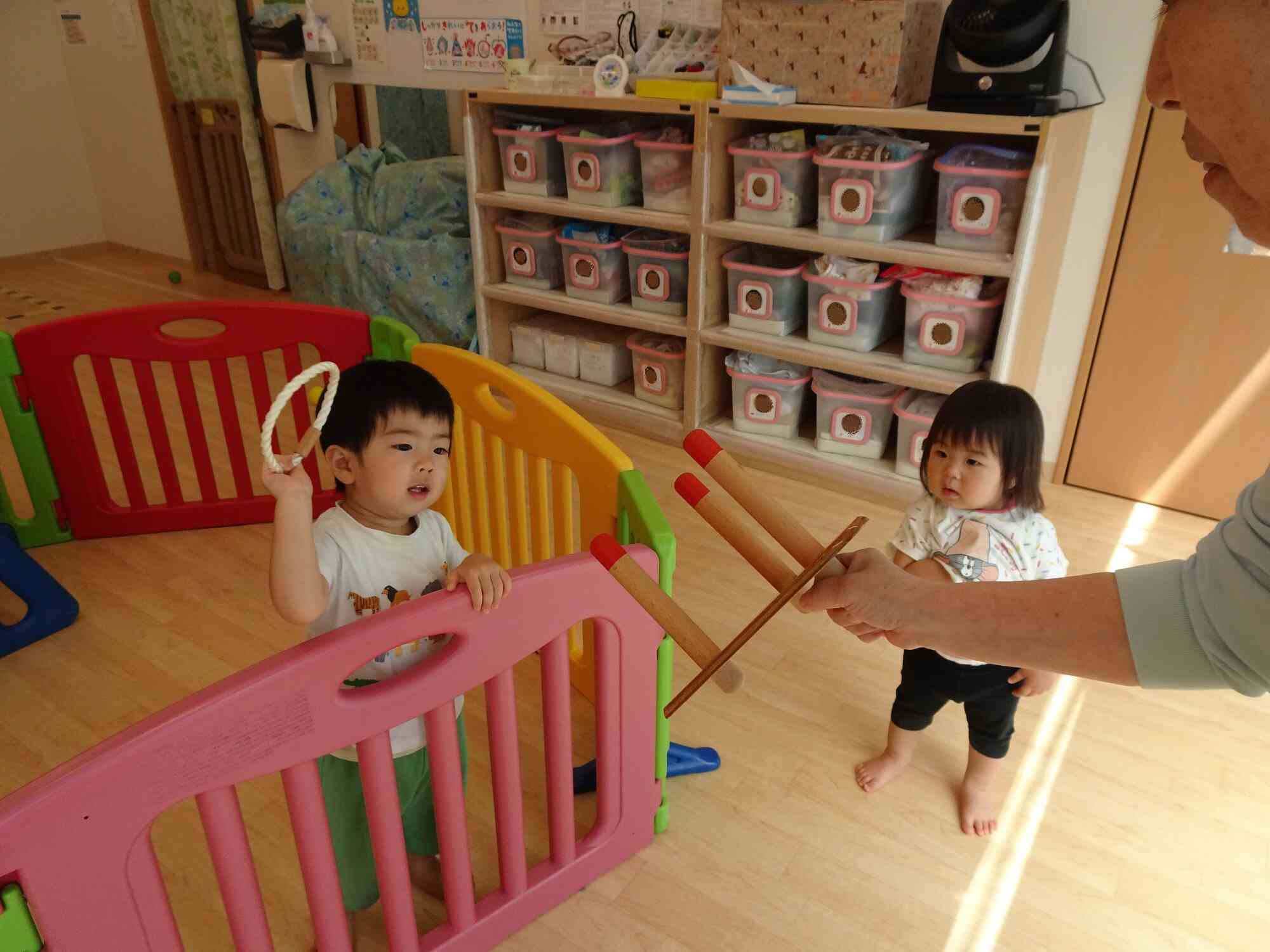 輪投げに挑戦