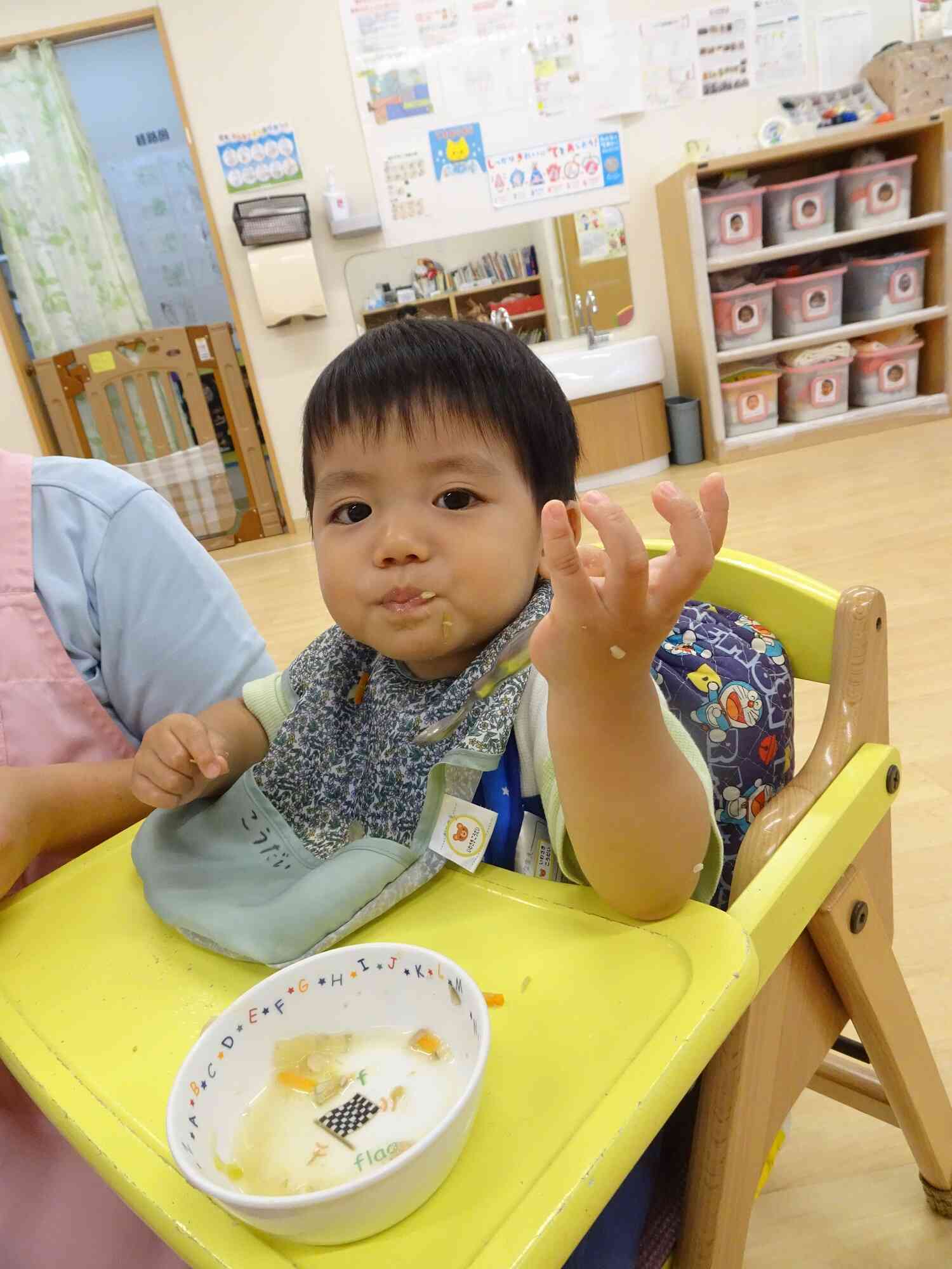 芋煮汁はぺろりと食べていました。