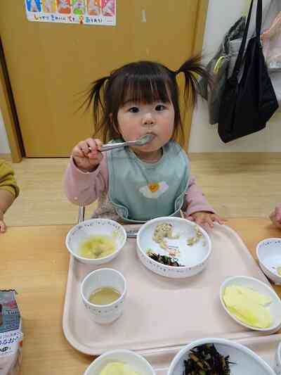 自分で食べる給食は最高！