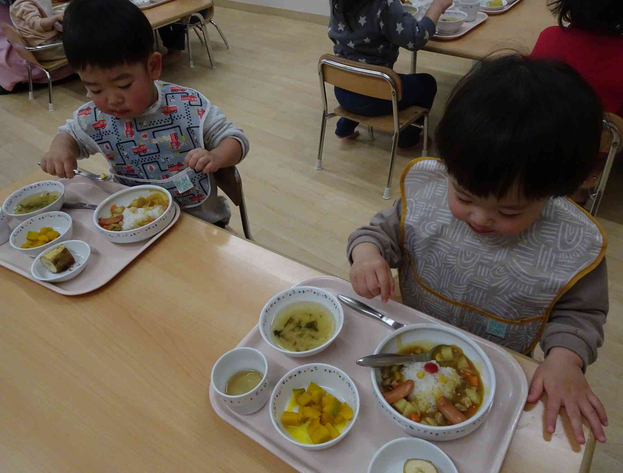 スペシャル給食のトナカイカレー☆