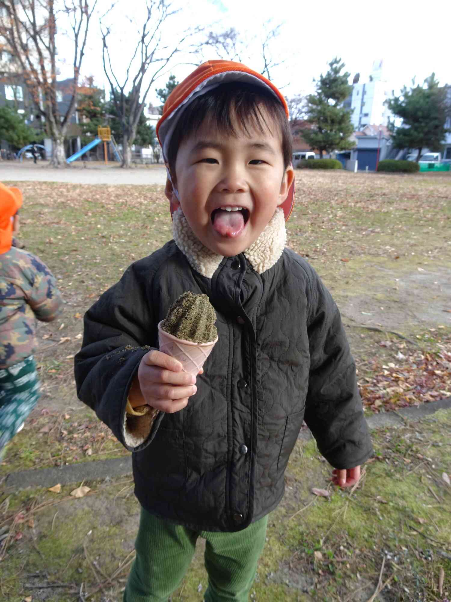 寒くてもアイス！