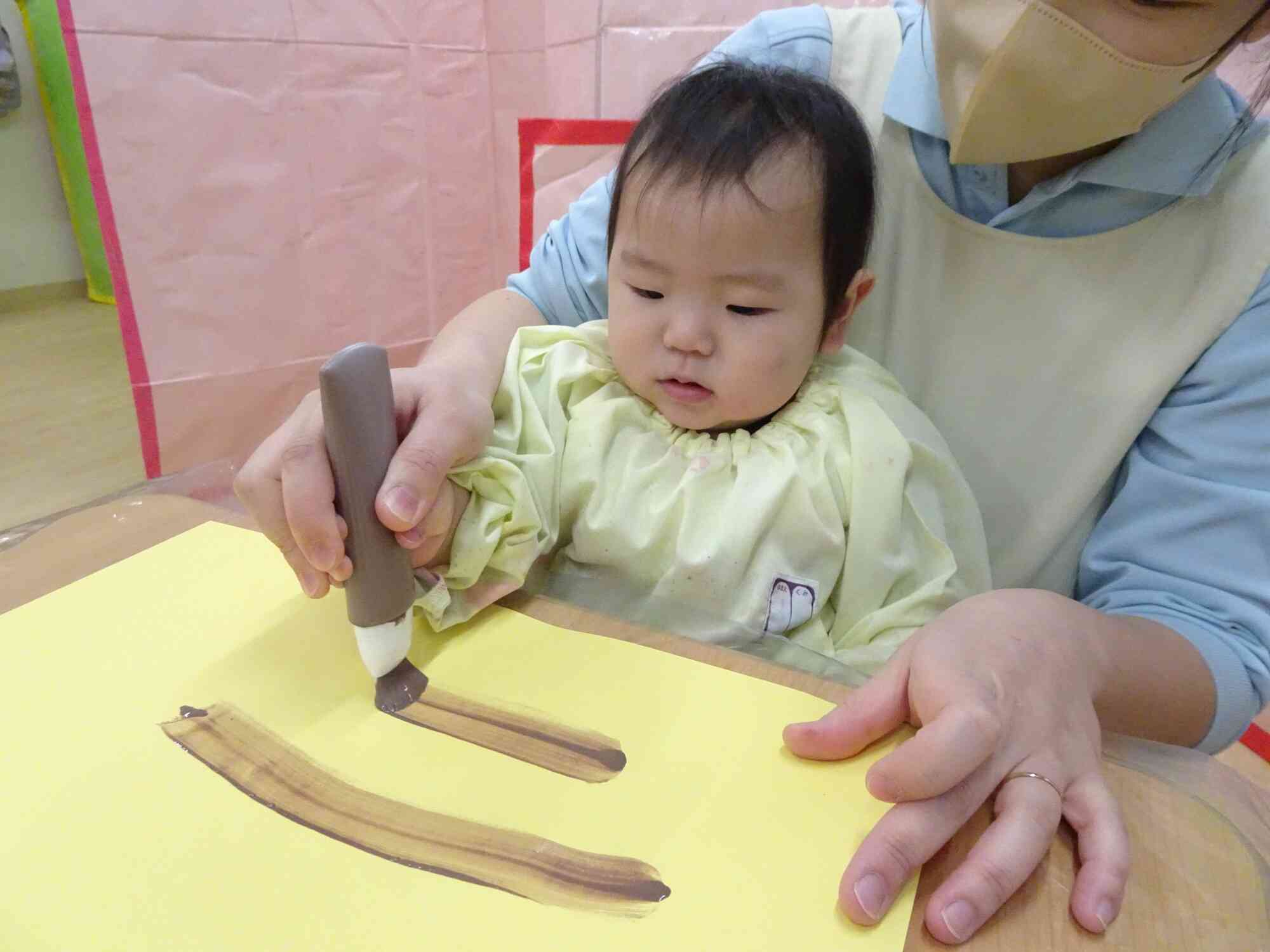 人生初めての書道