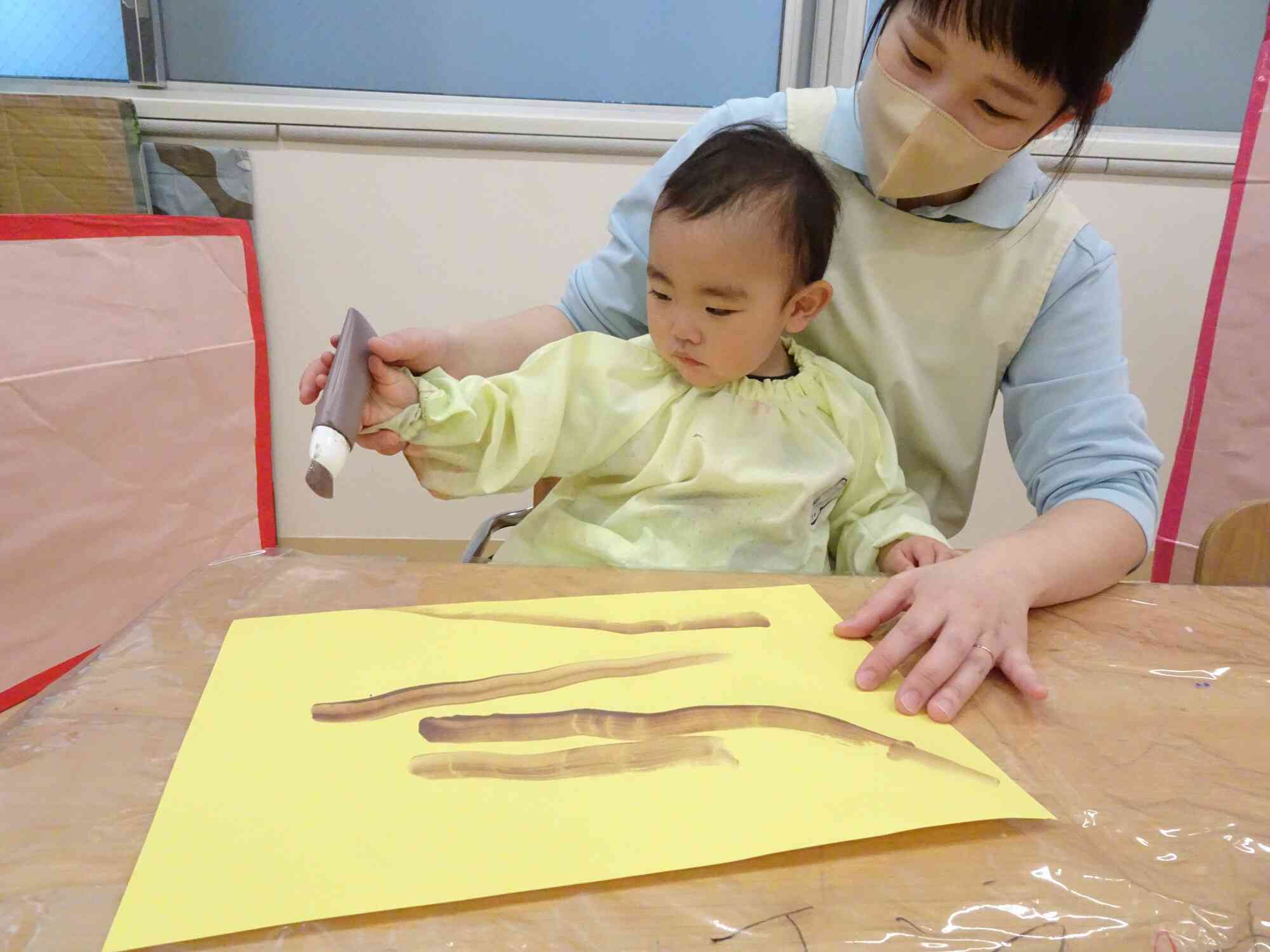 筆をしっかり持って・・