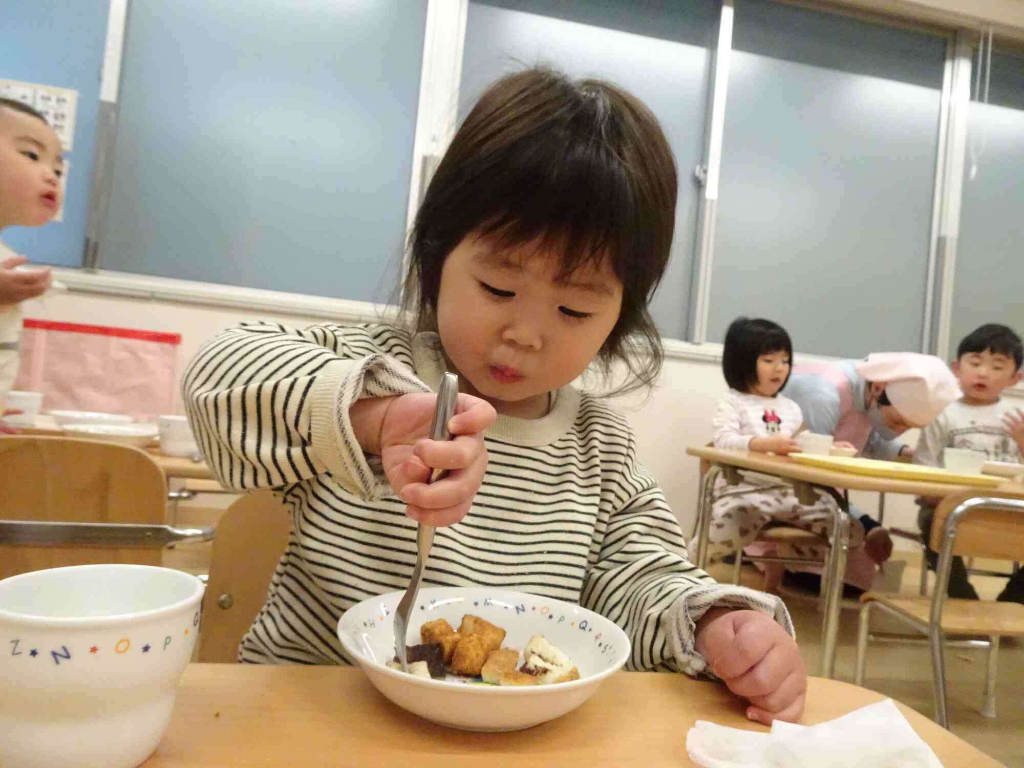 フォークでちっくん