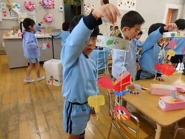 傾きはどうかな～？と確認していたよ。