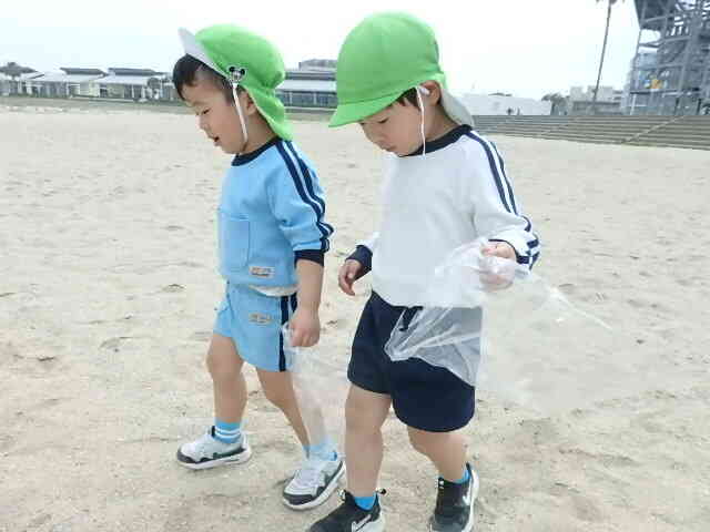 貝殻どこに落ちているかな～？