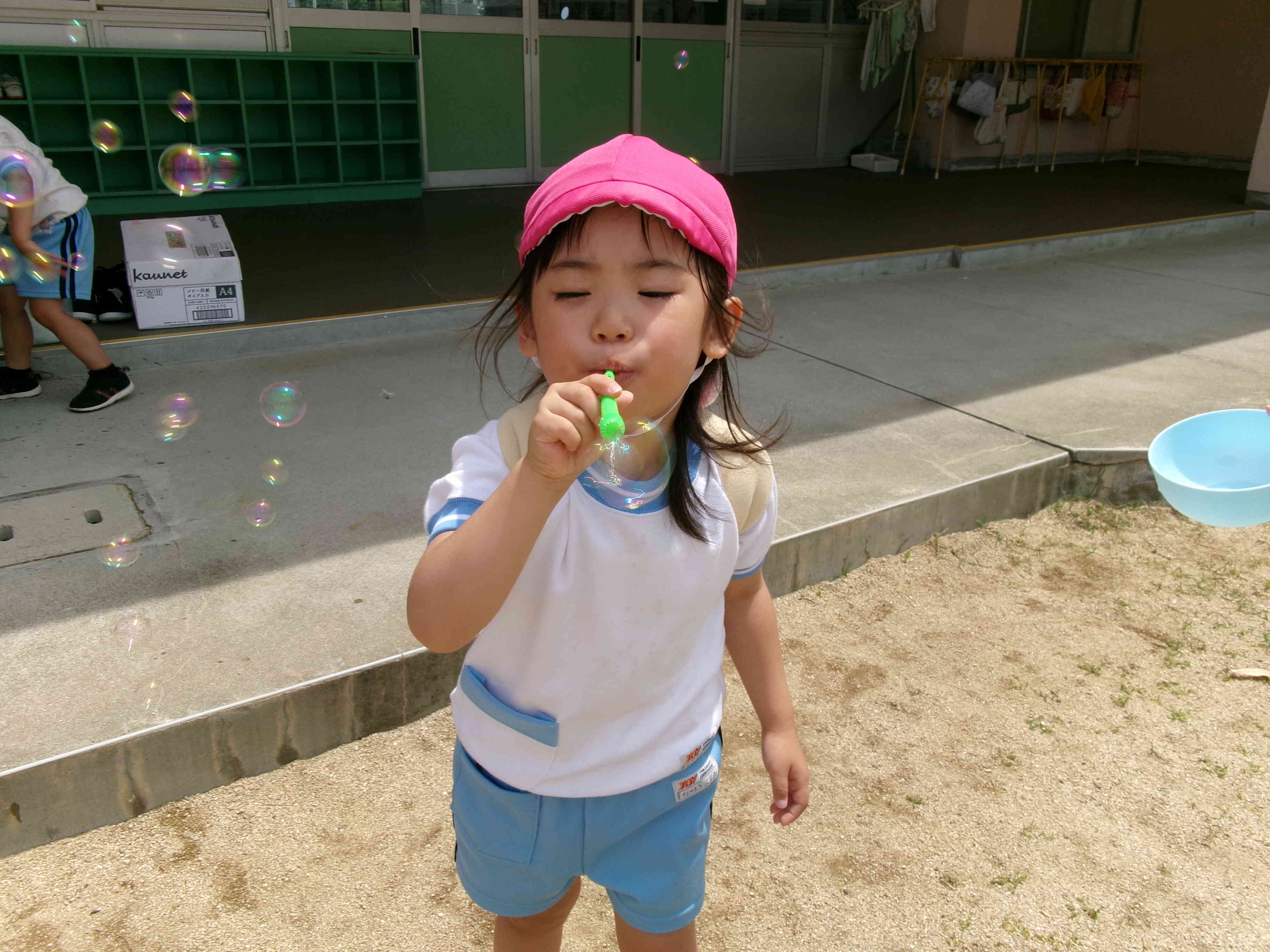 しゃぼん玉をしたよ☆