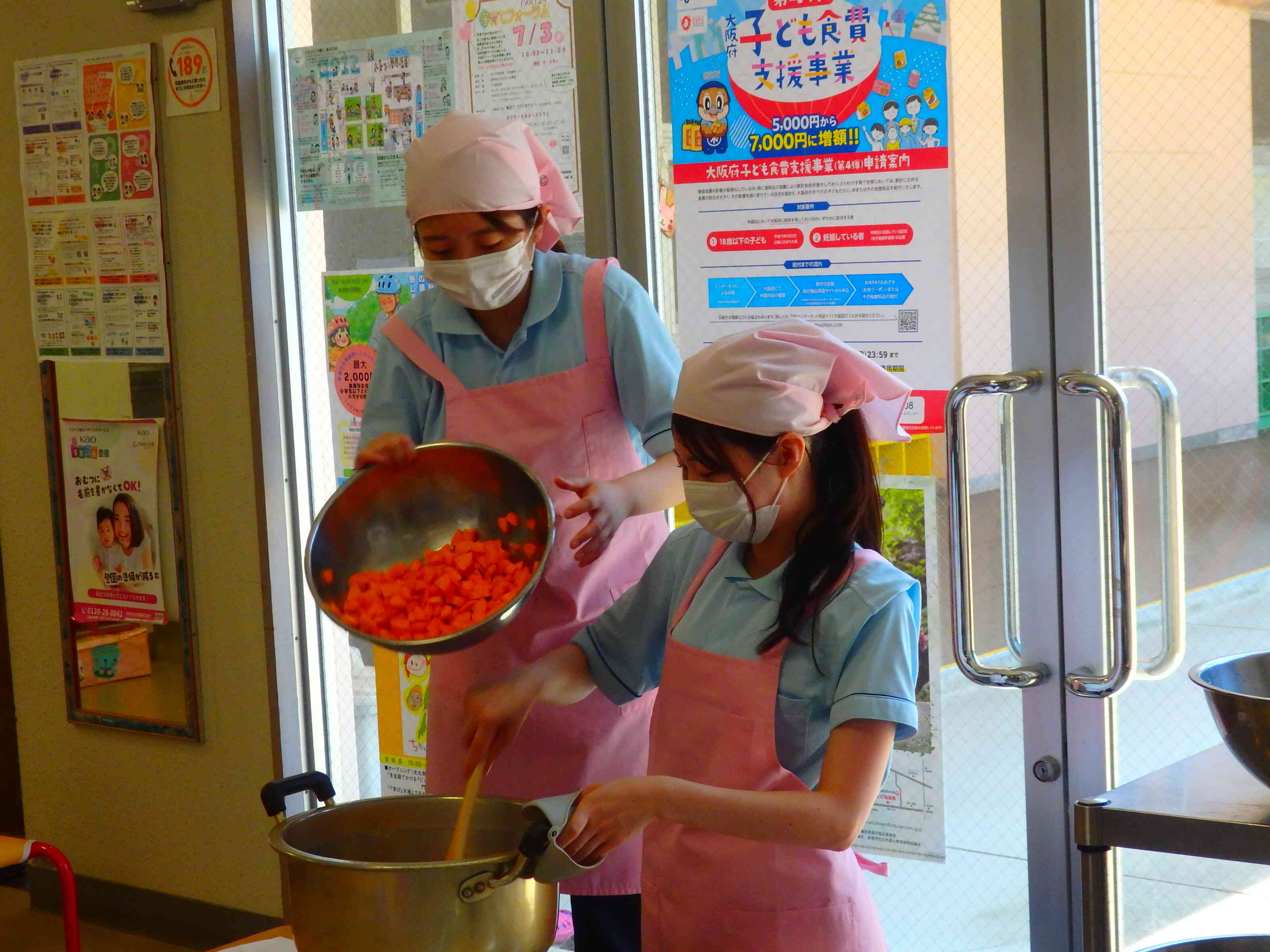 カレー作りの様子を実際に見たよ！