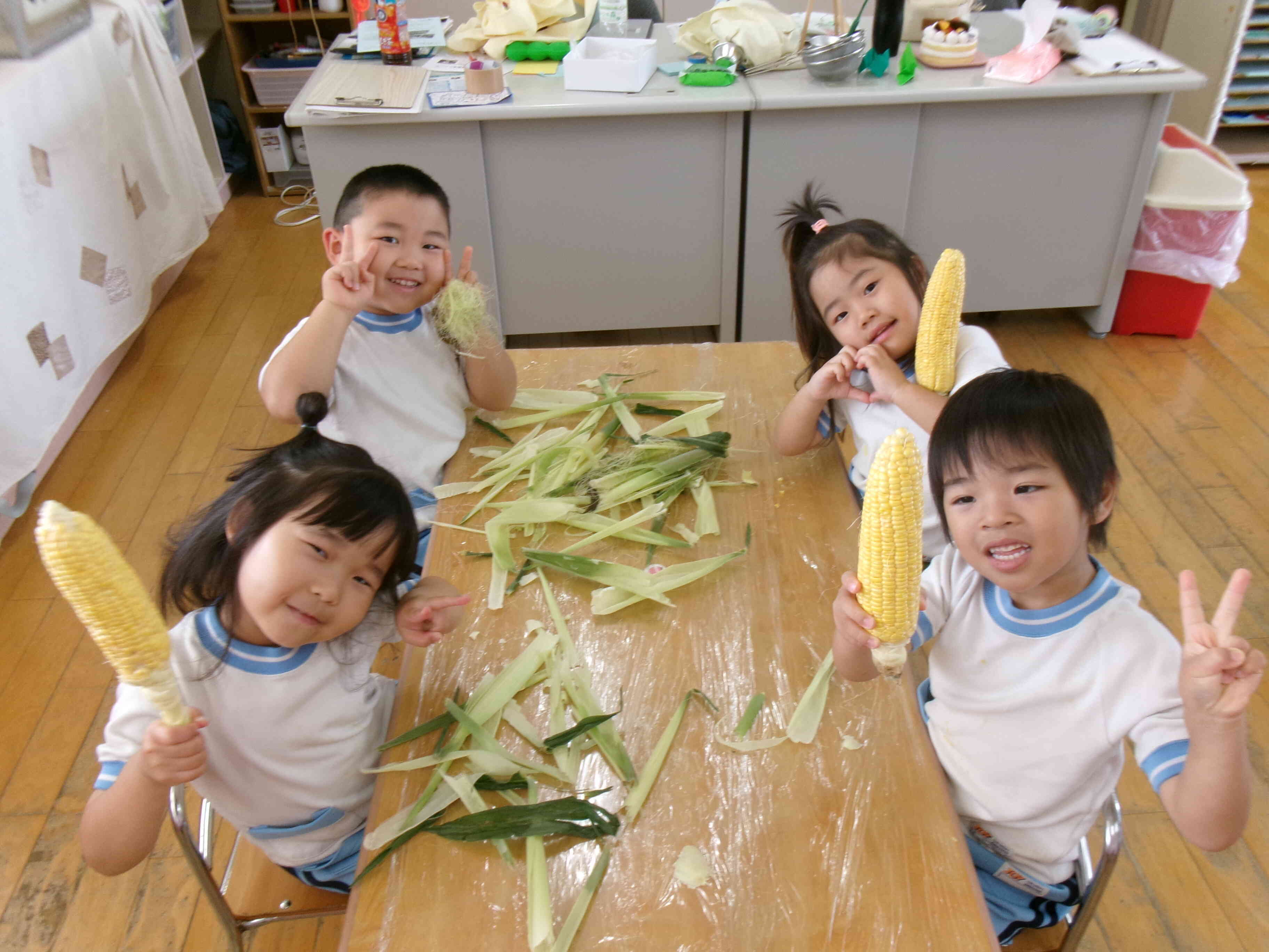 きれいにむけたよ