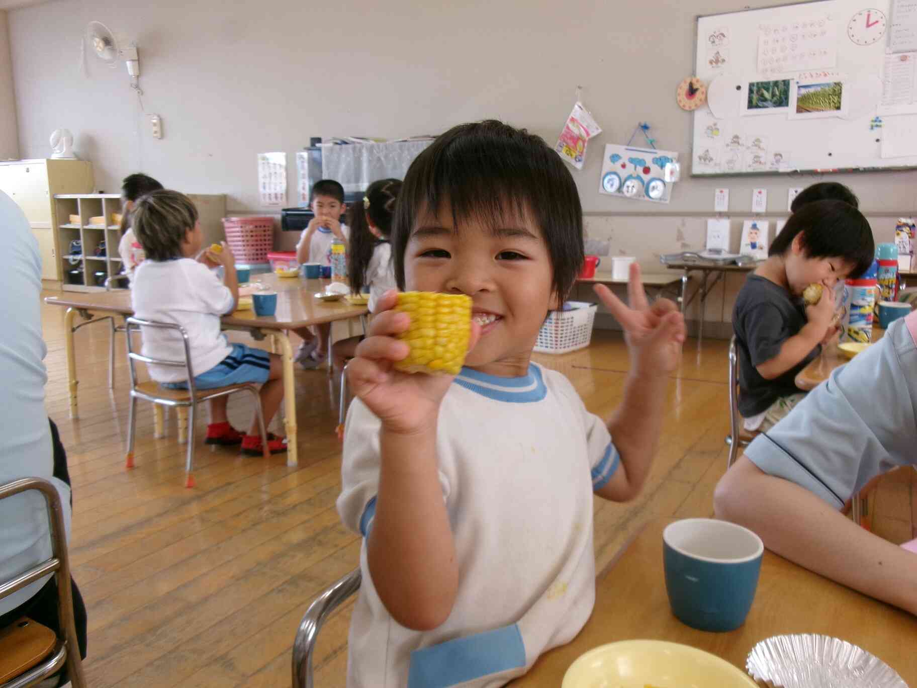 とうもろこし甘いよ。