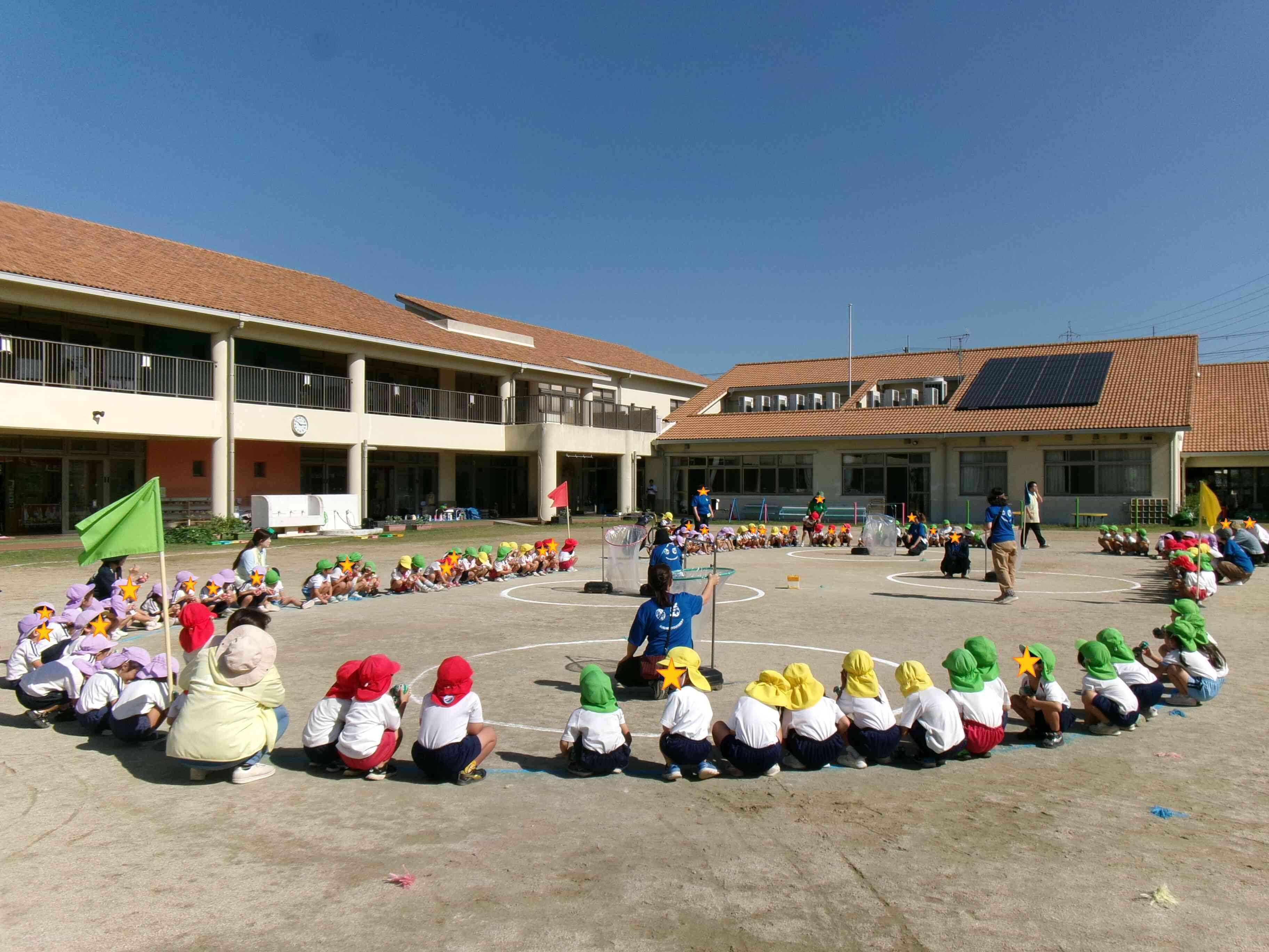 4歳児　くすのき幼稚園での三園交流