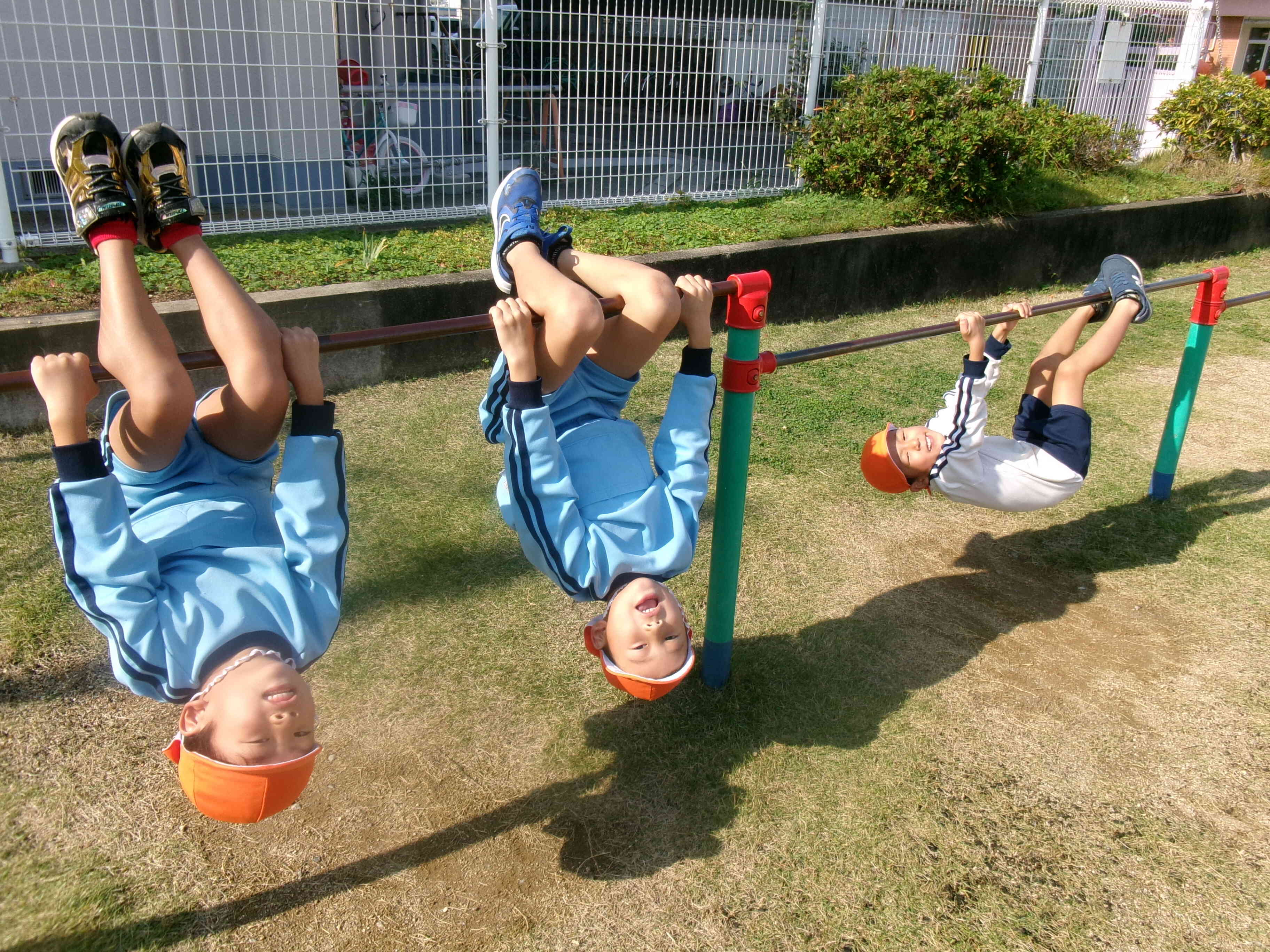 逆さまに見えるね。