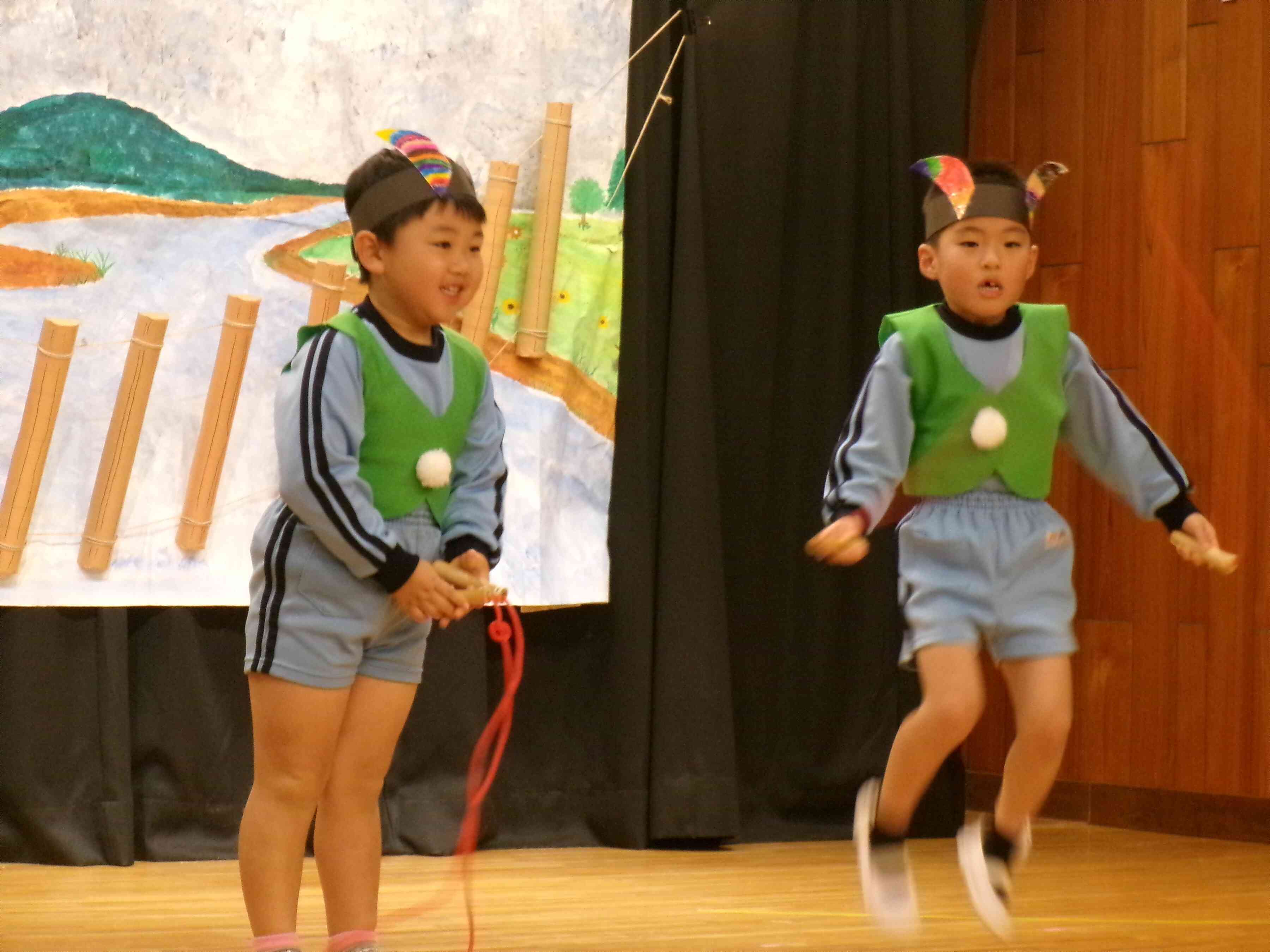縄跳びにチャレンジ！！頑張れ～！！