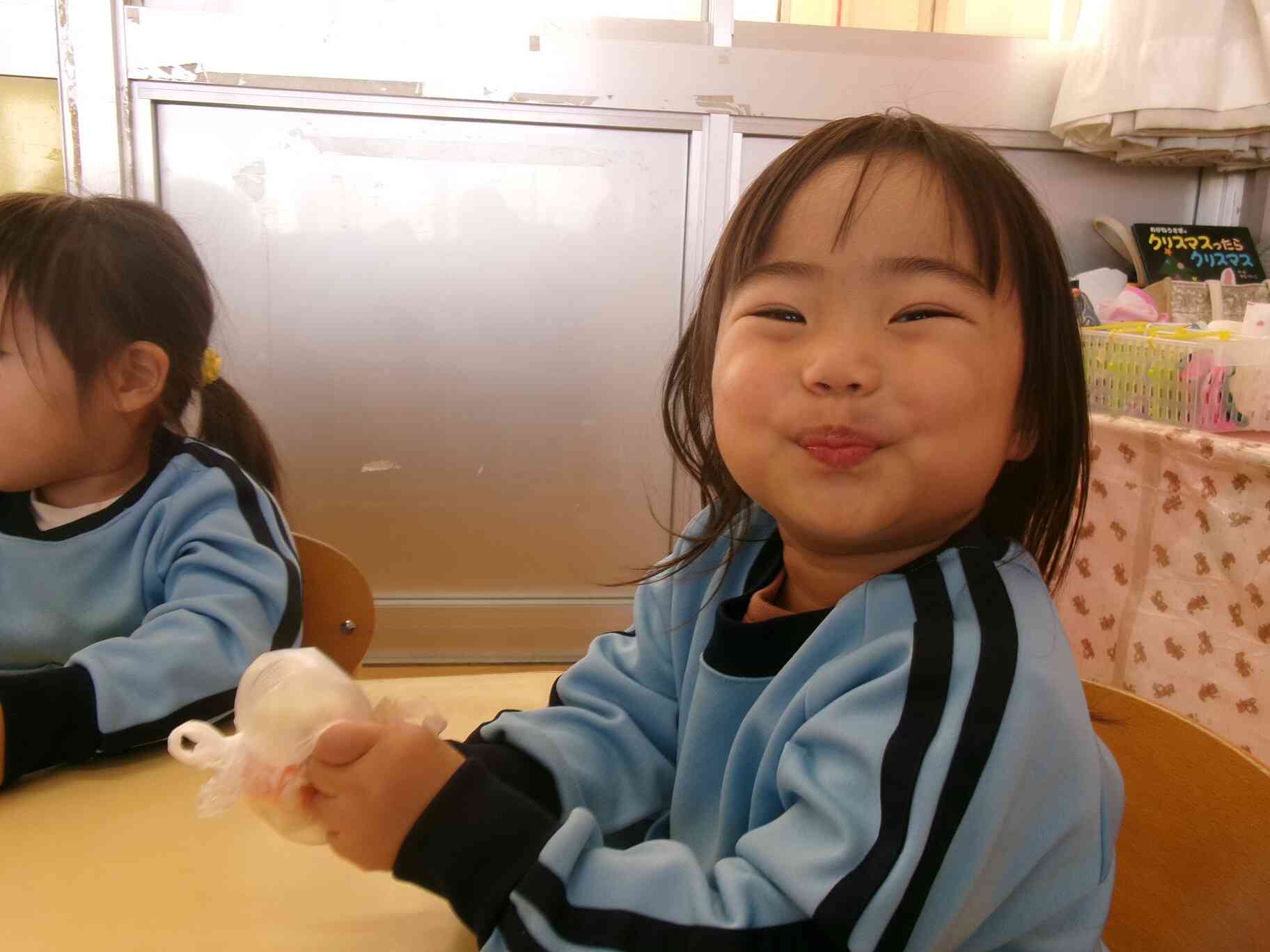 もみもみ楽しいな♪