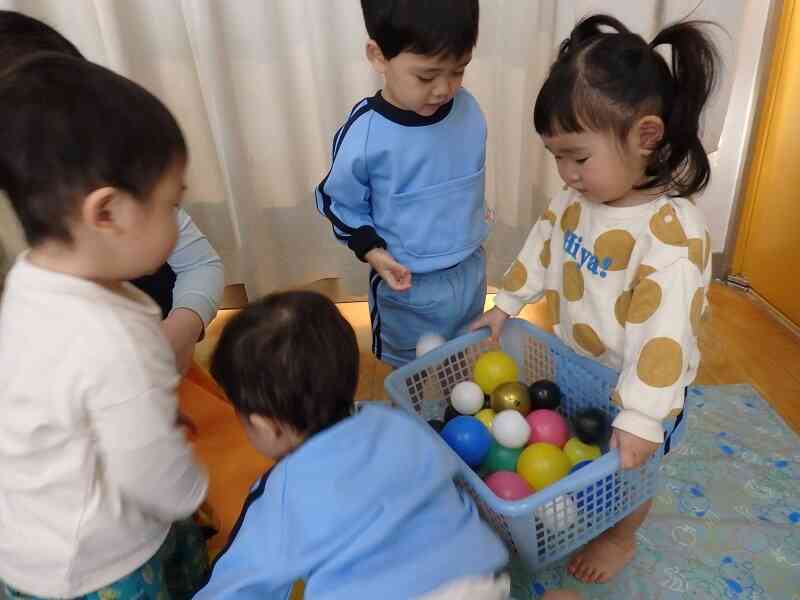 玉入れ楽しいなー！