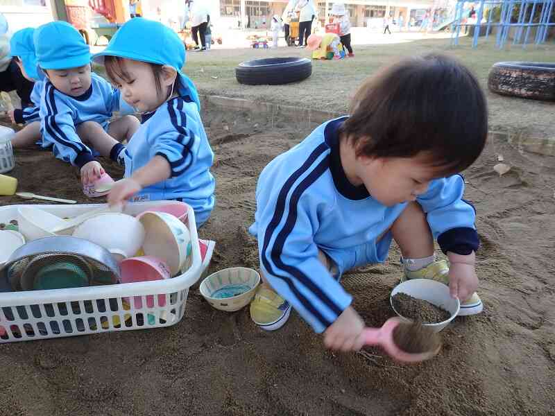 お砂遊びをしたよ！