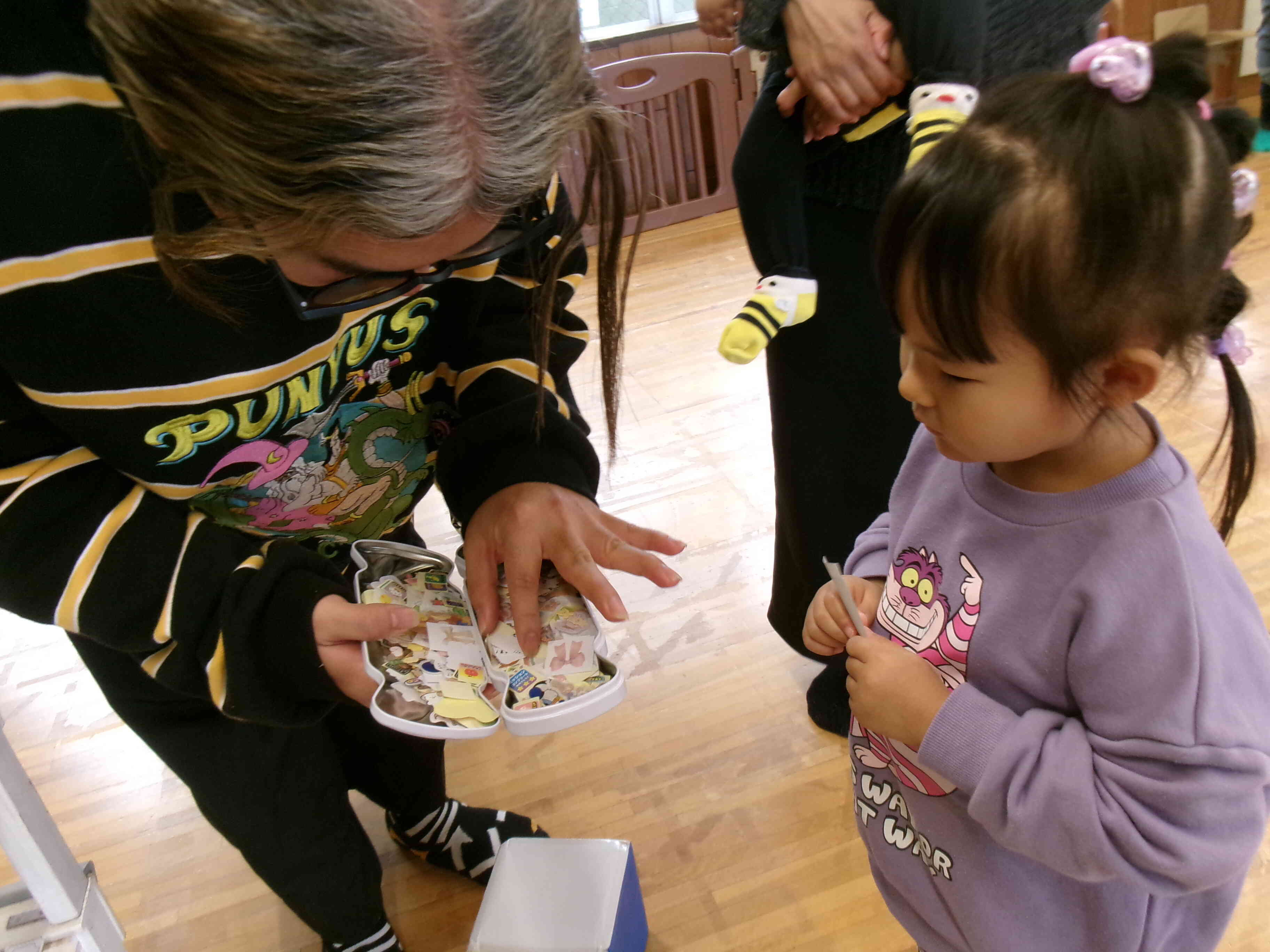 頑張ったよ～！シールどれもらえるかな？？