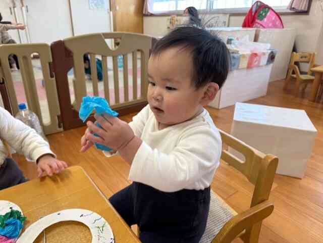 クシャクシャ楽しいね♪