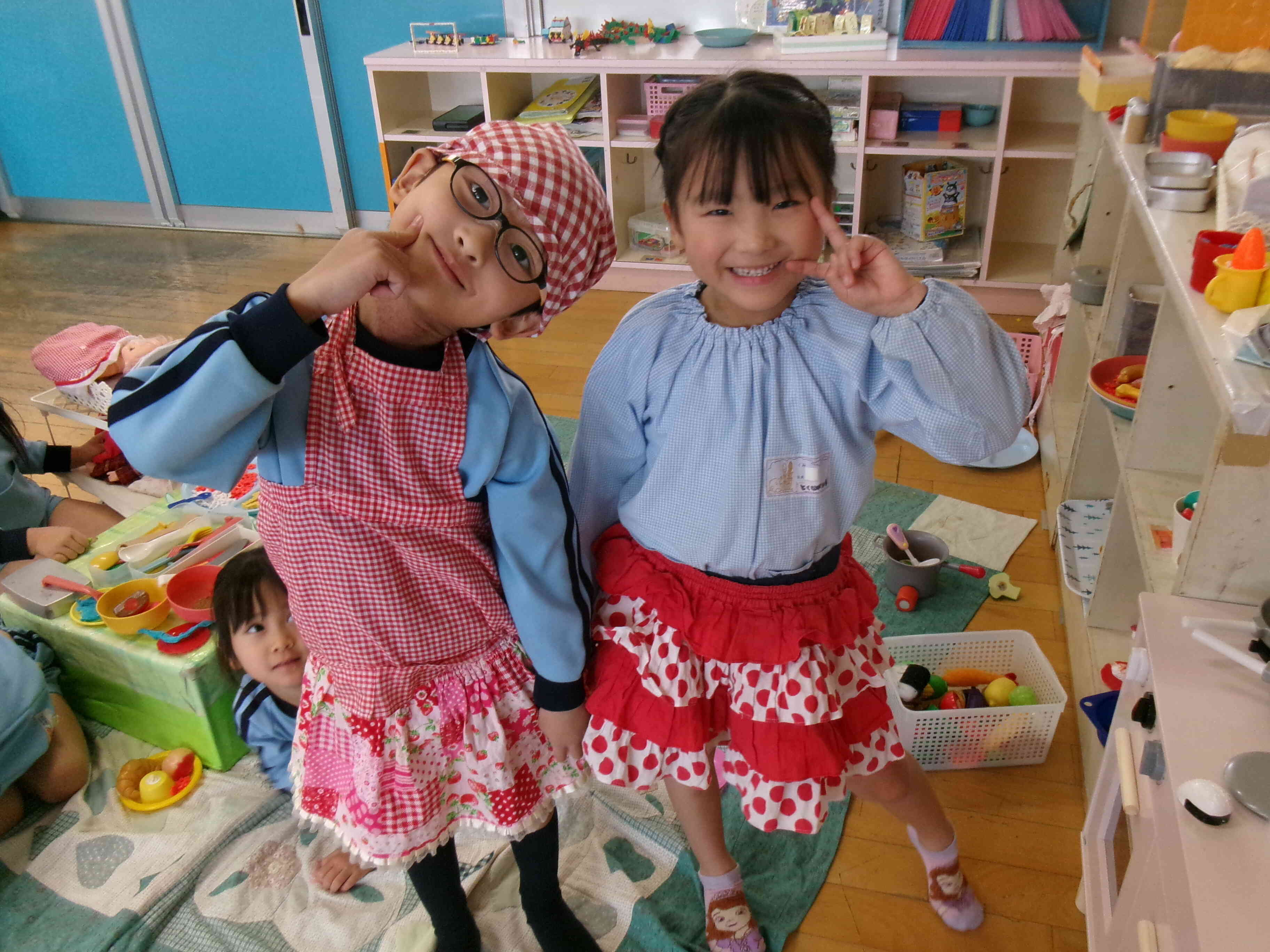 おままごと楽しいよ。