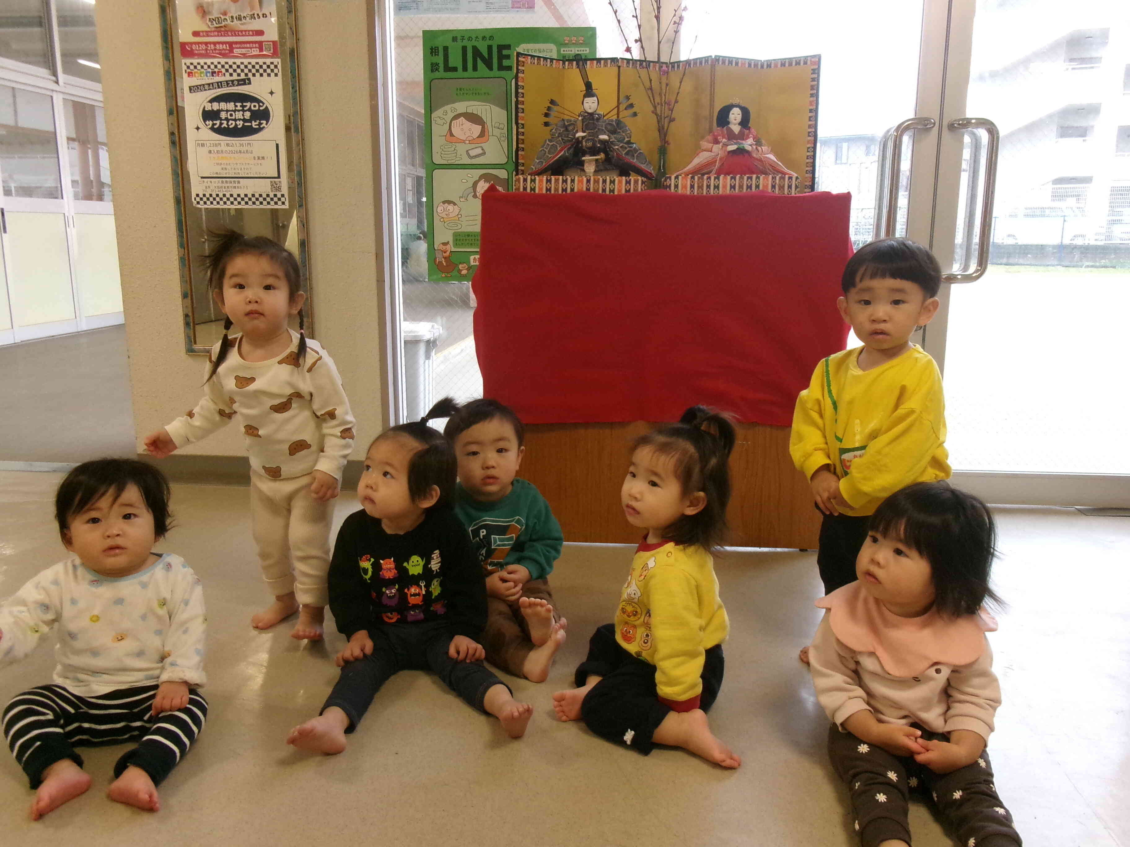 お雛様も見ました♡