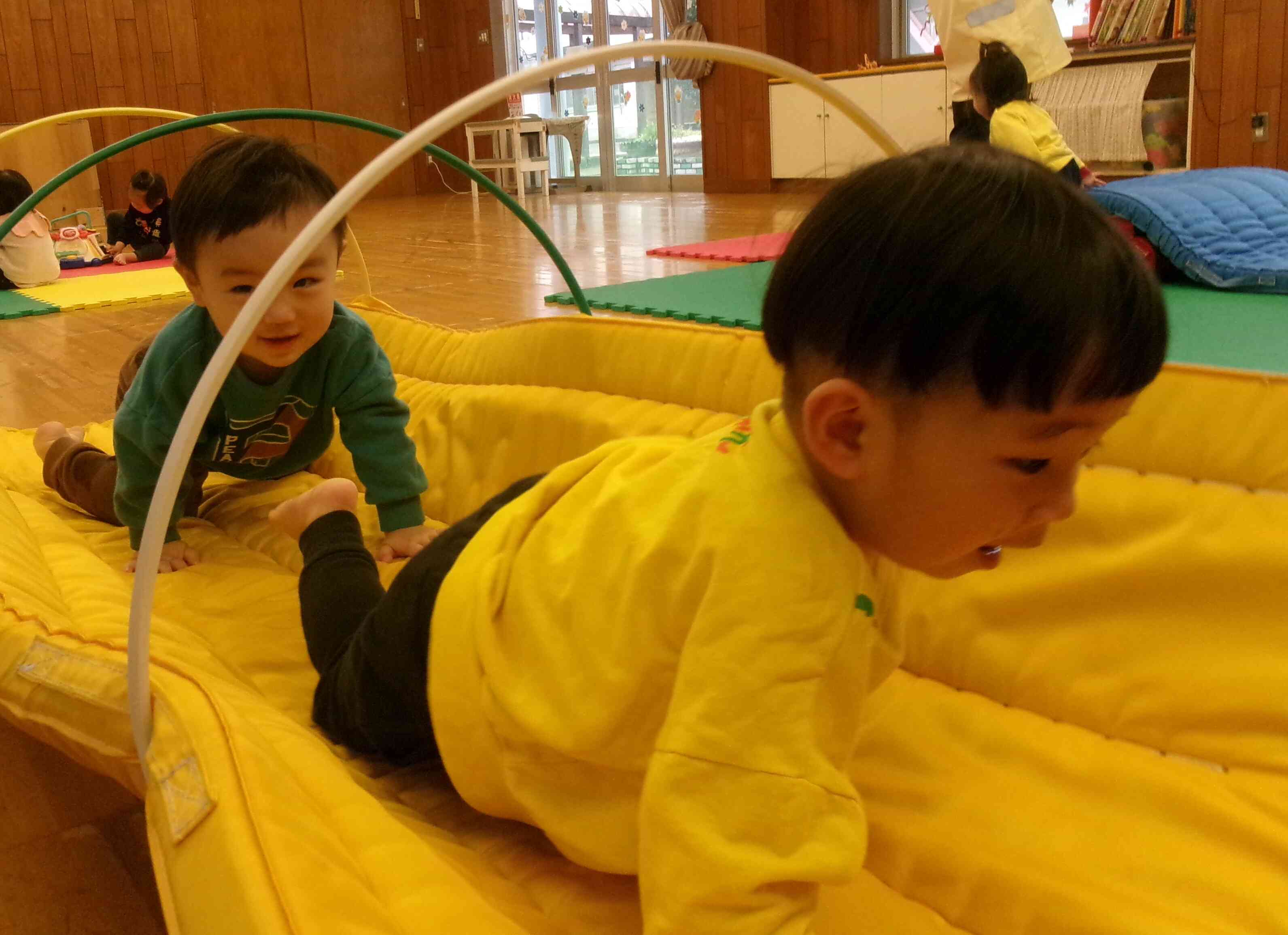 トンネルをくぐったよ！