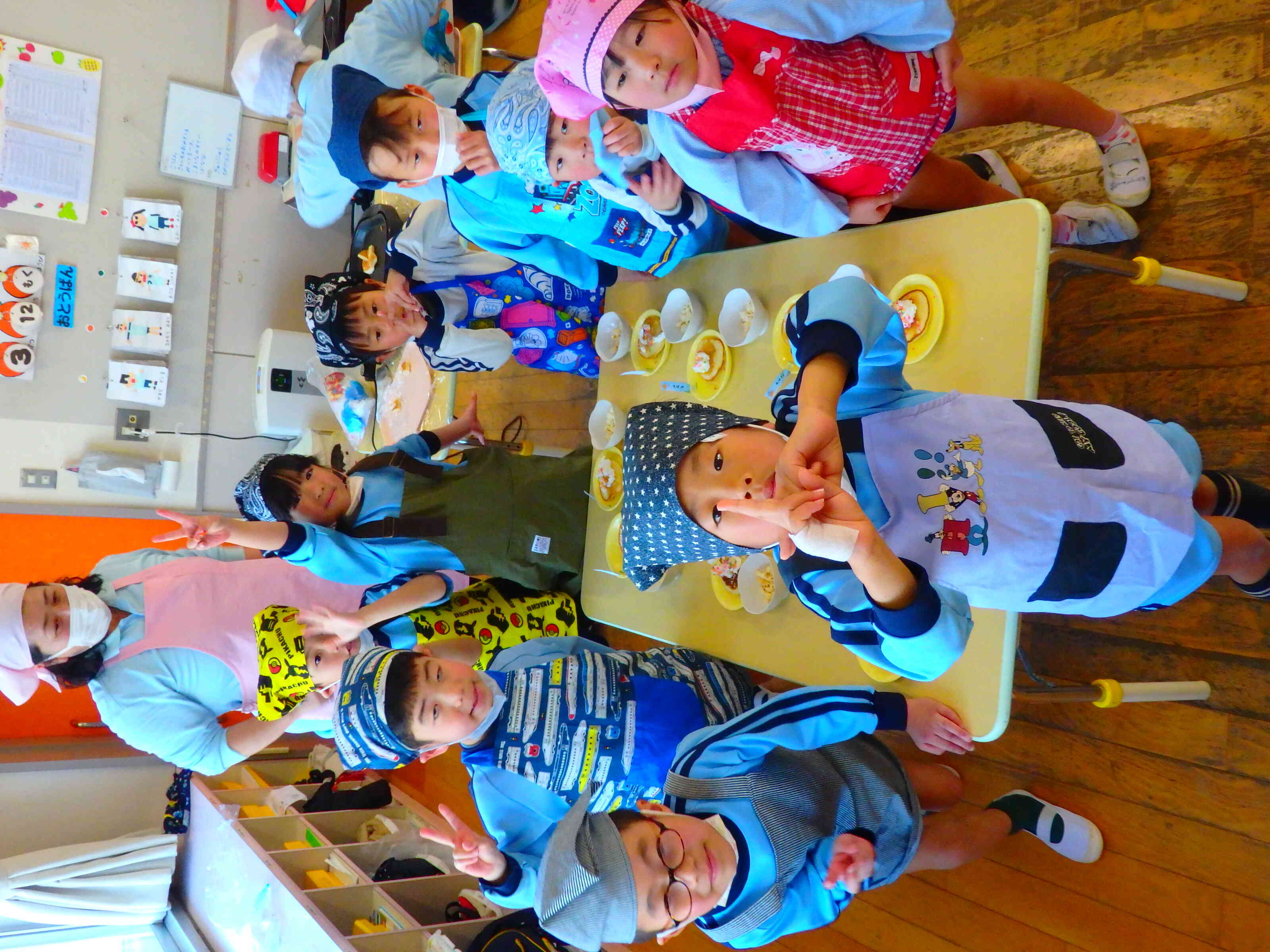 パンケーキ完成したよ。