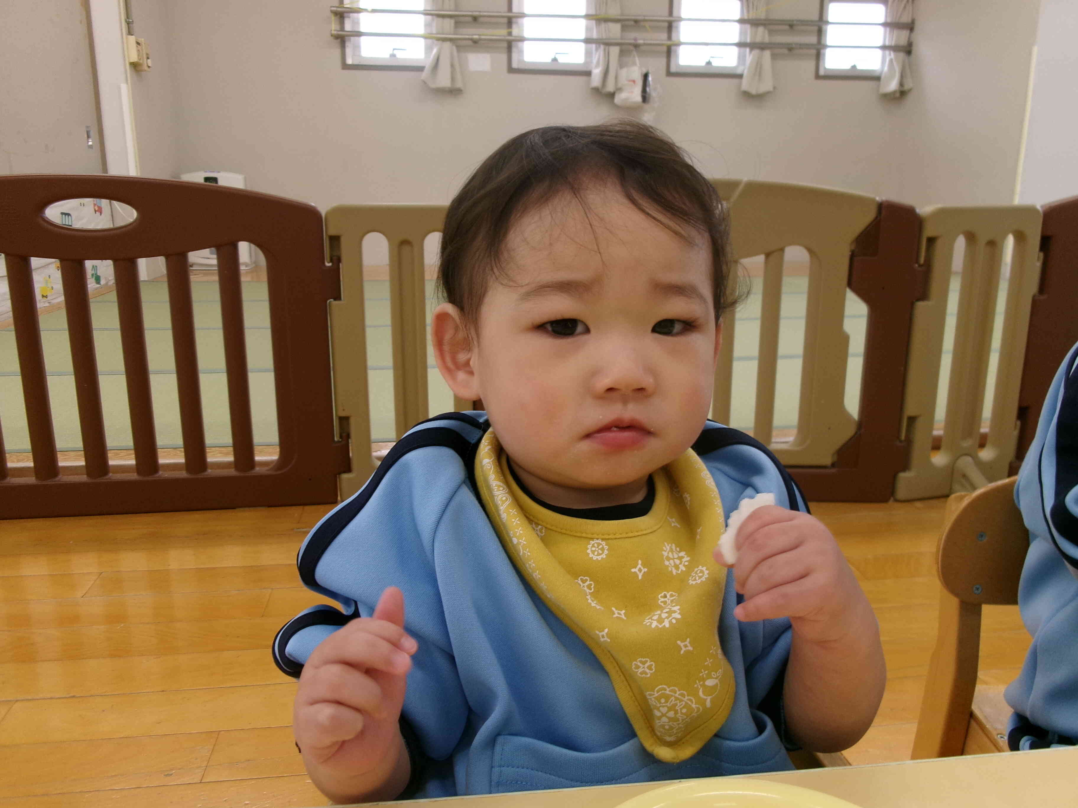 カメラを向けられてちょっと緊張