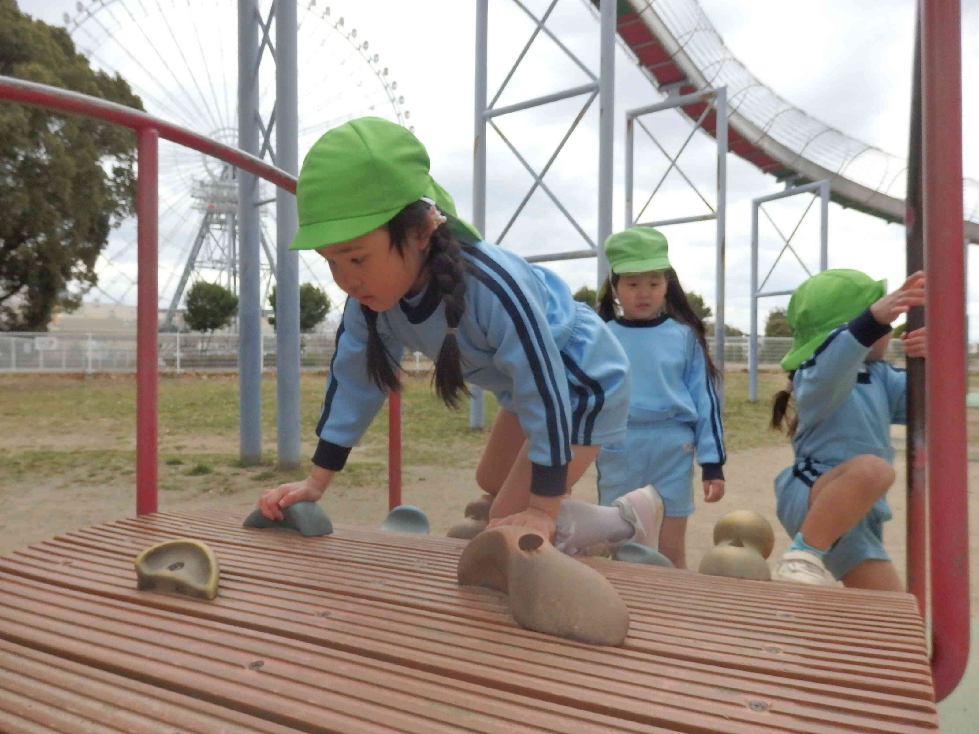 あと少しで登れる♪