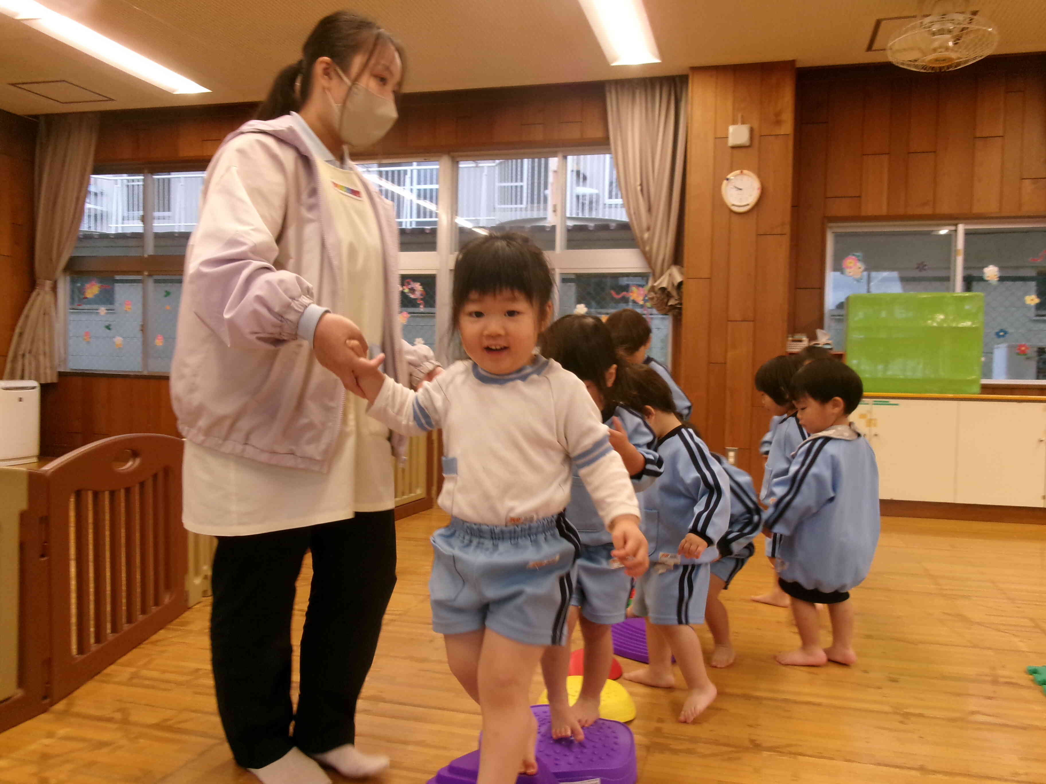 サーキット遊びをしたよ！（２歳児）