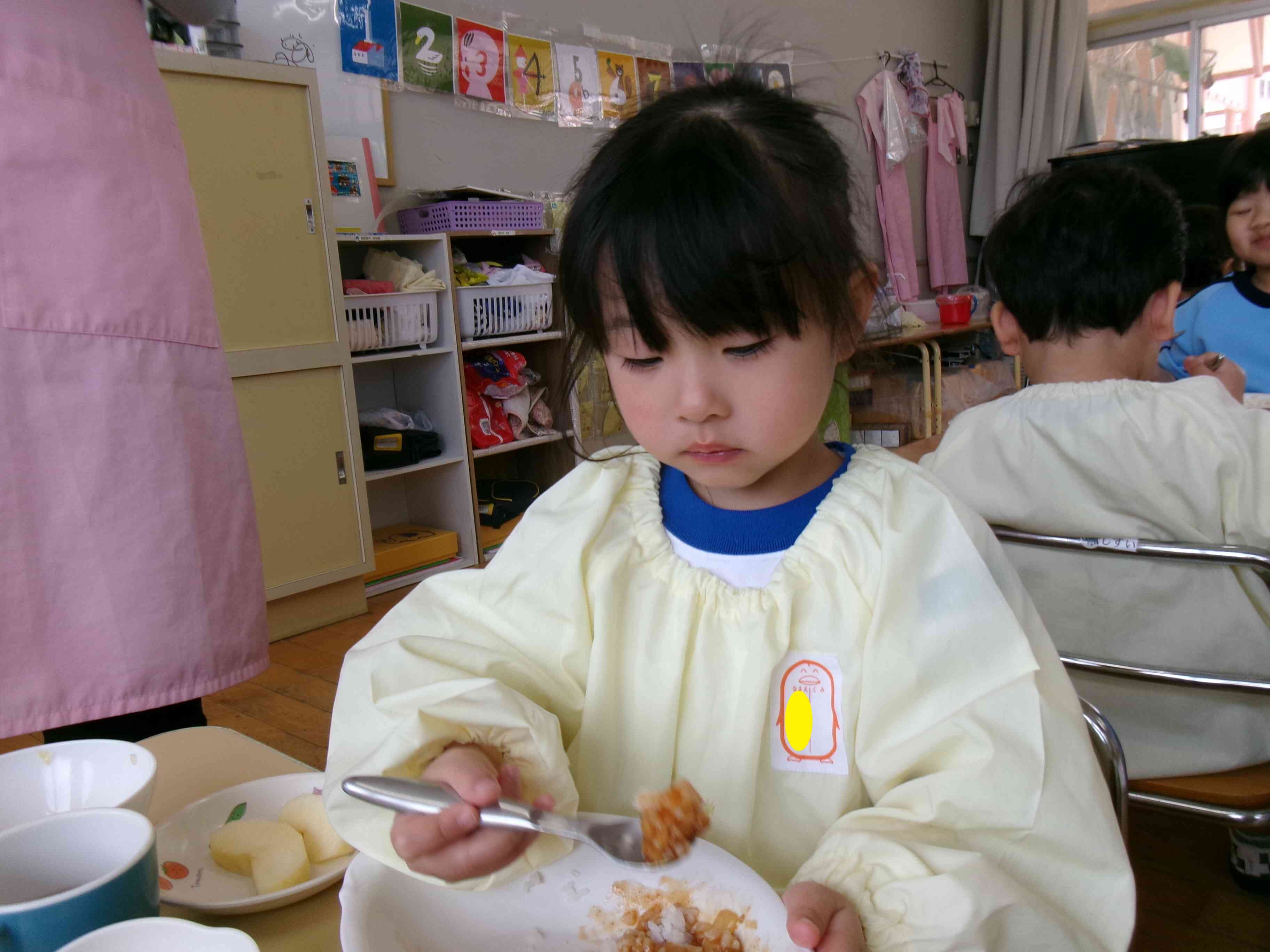 給食をたくさん食べたよ♪