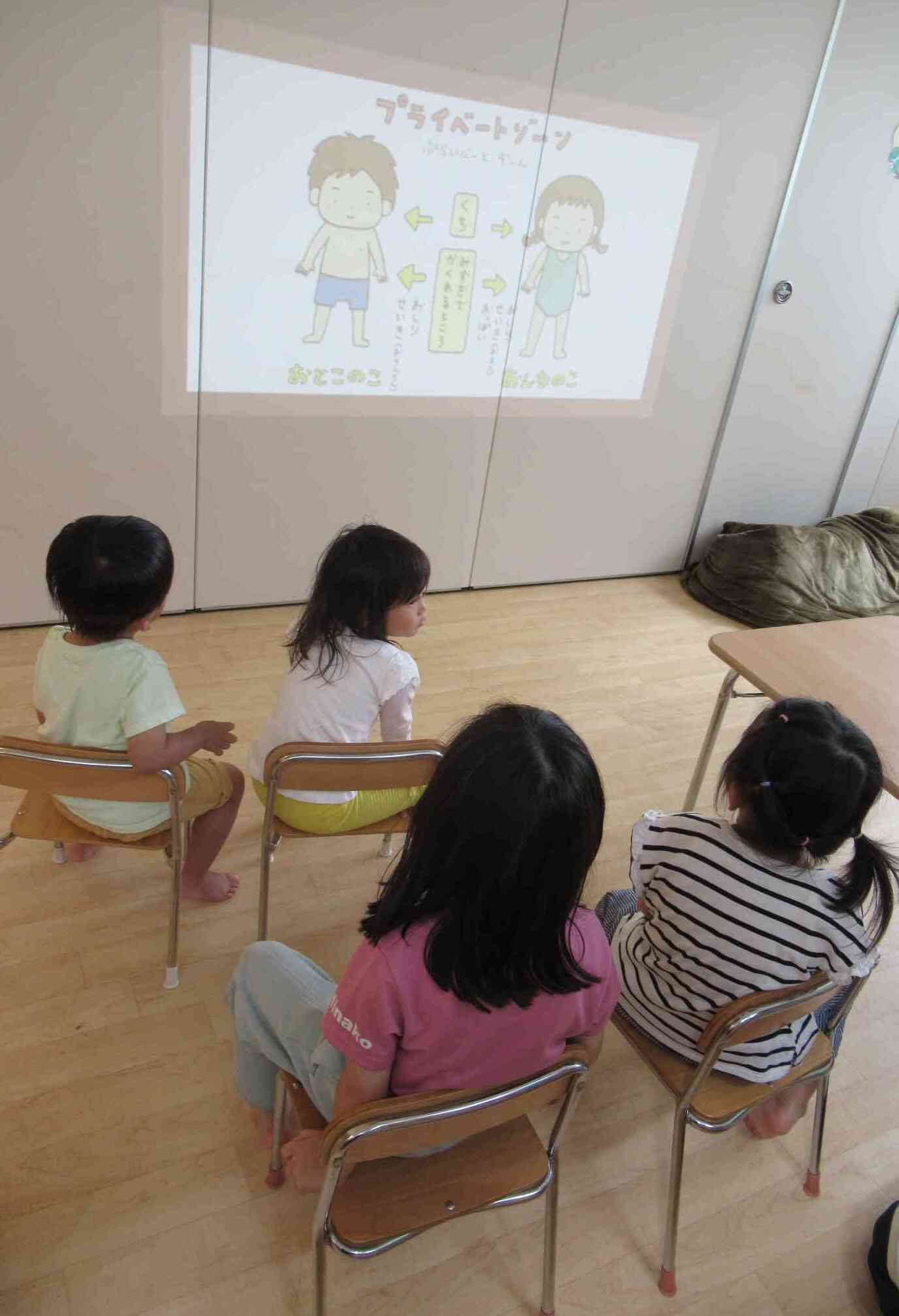 プライベートゾーンについて学びました（幼児組）