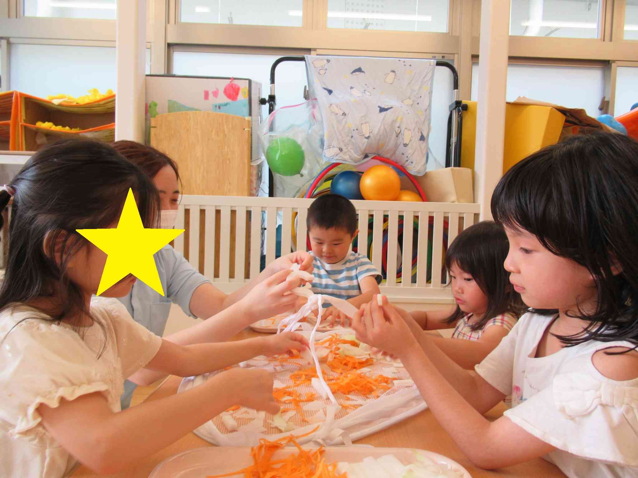 黙々とちぎり中・・・