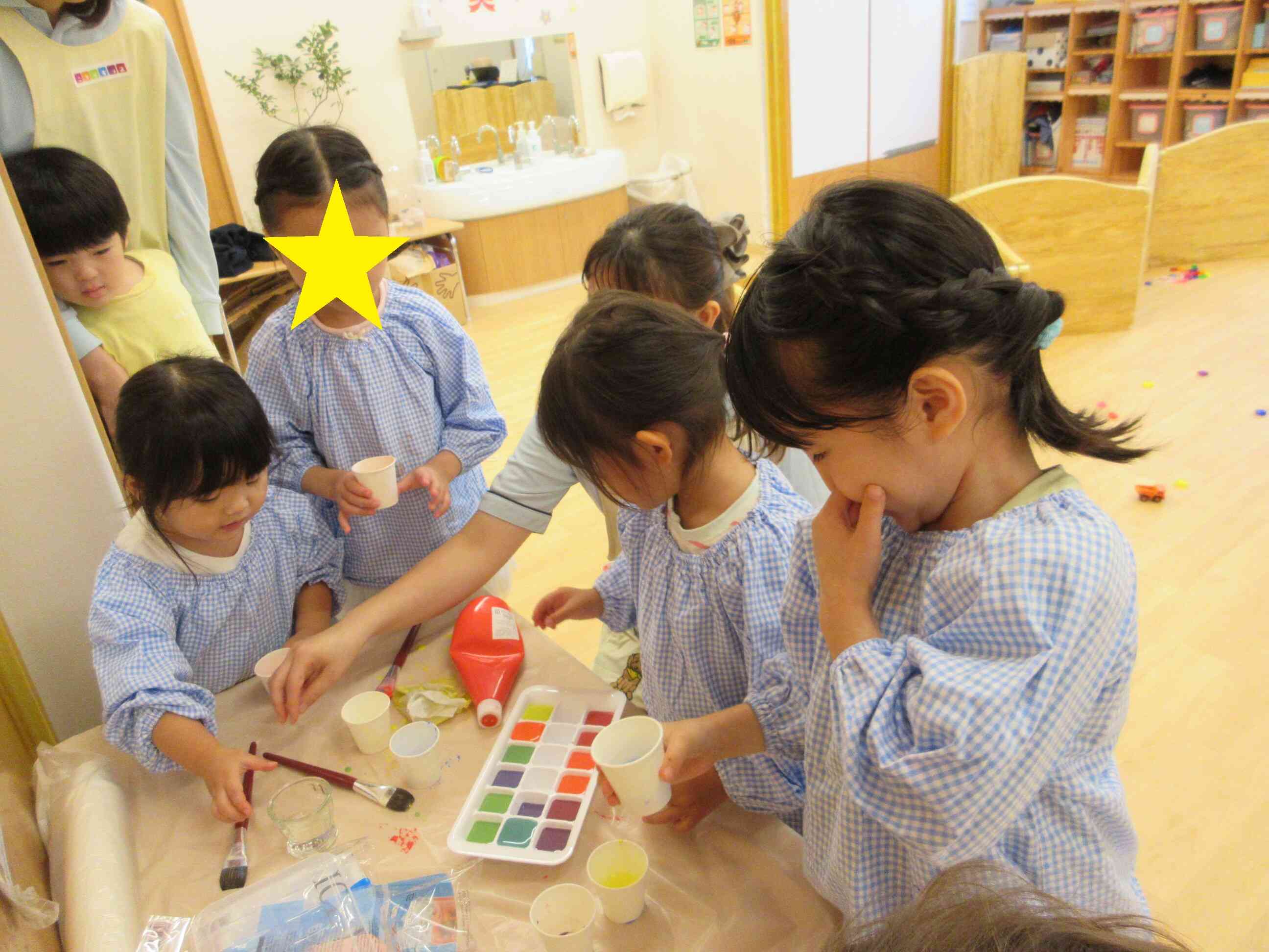 氷を作ってるよ！
