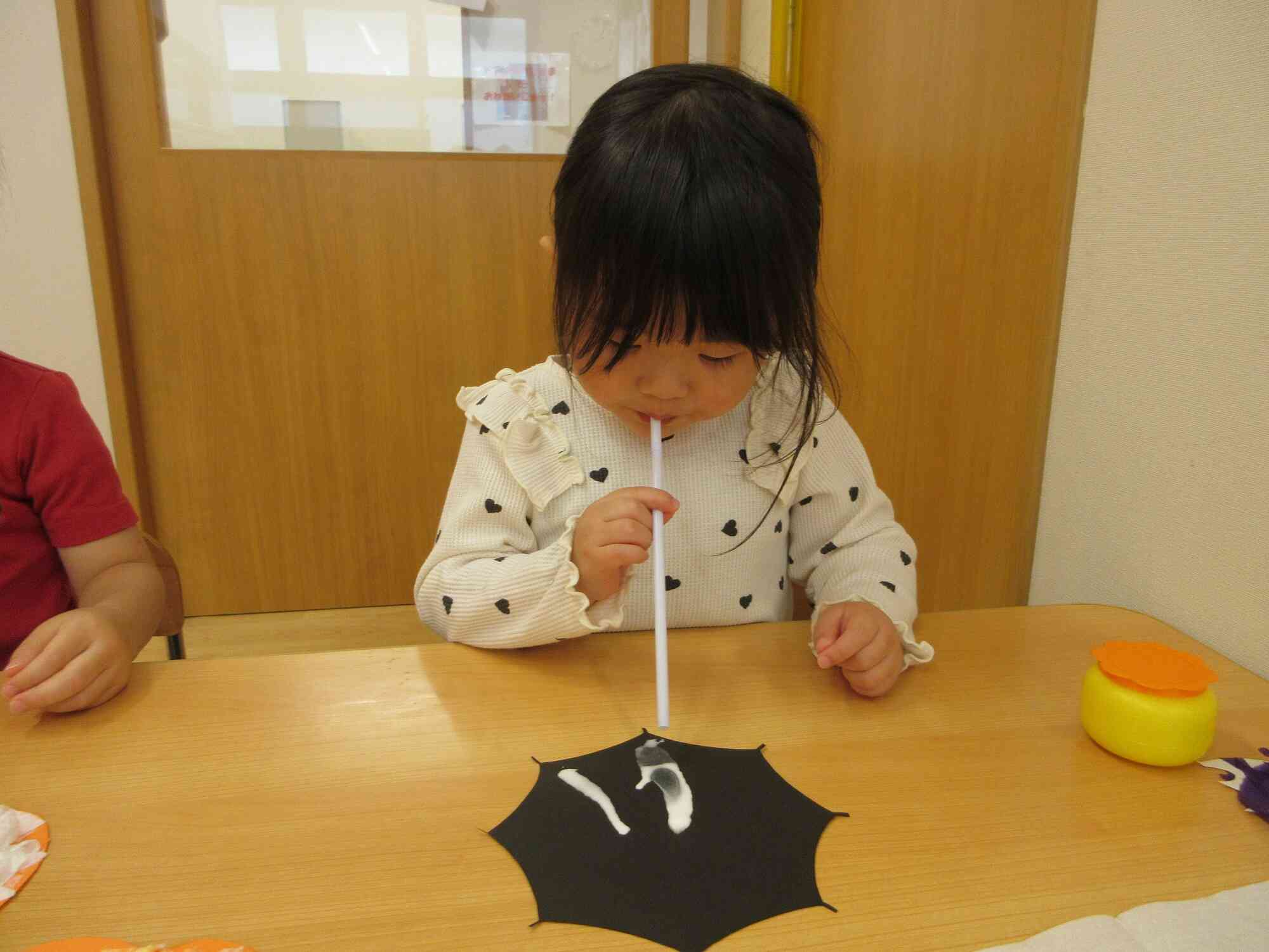 ストローでふー！