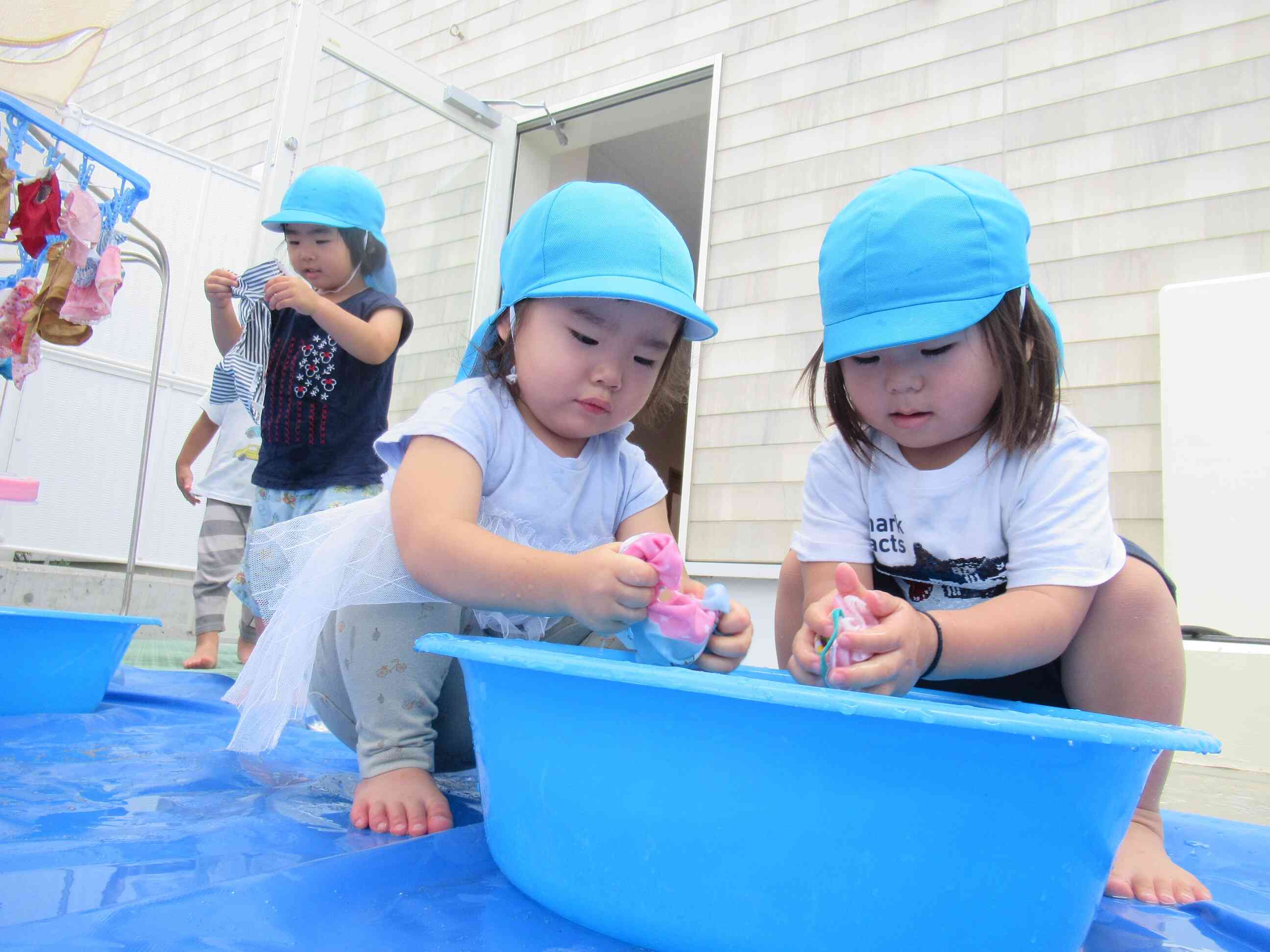 今日の水遊びはね♪