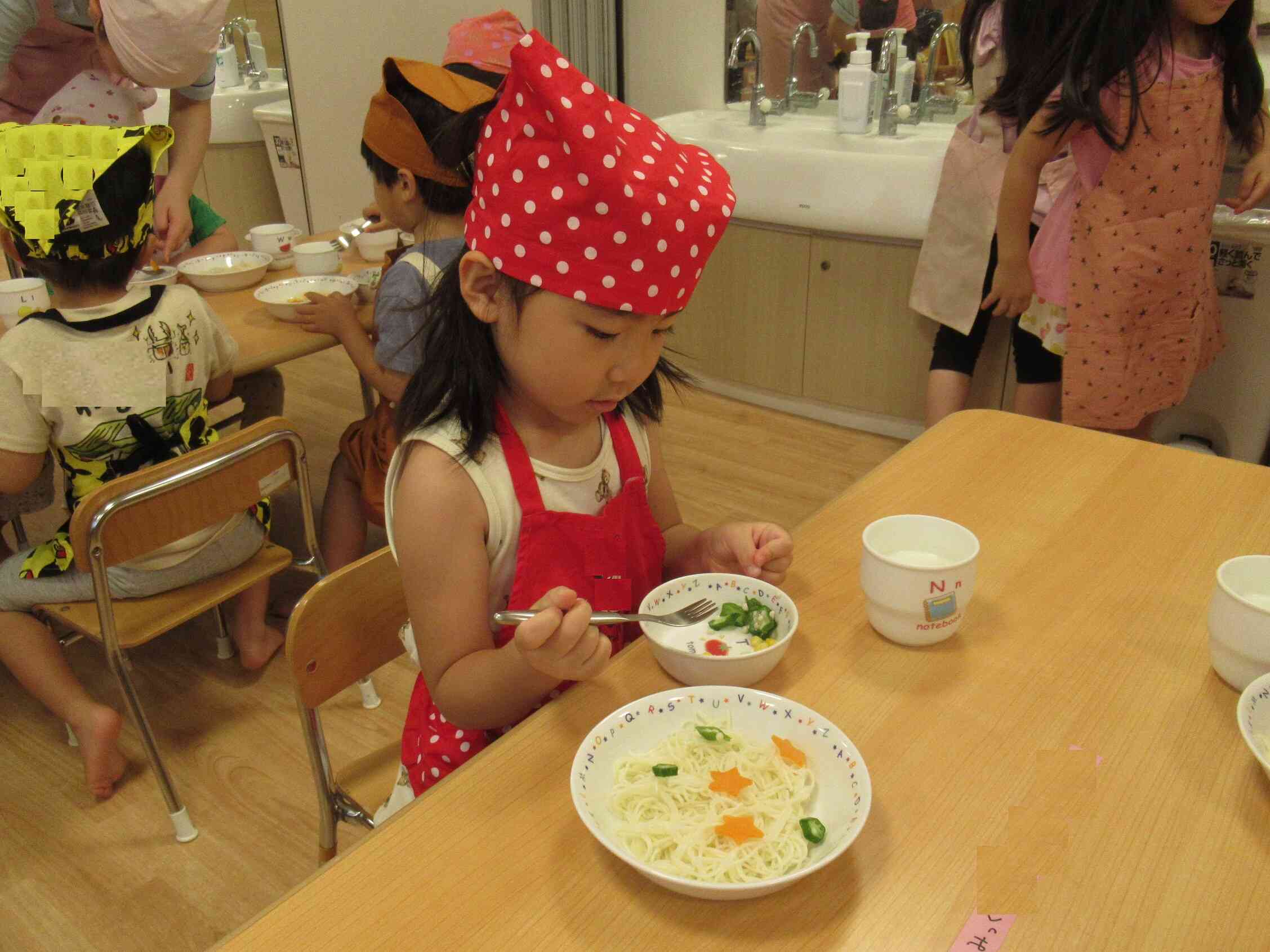 食育　夏と言えば・・・。【りす・ぱんだ・きりん】②