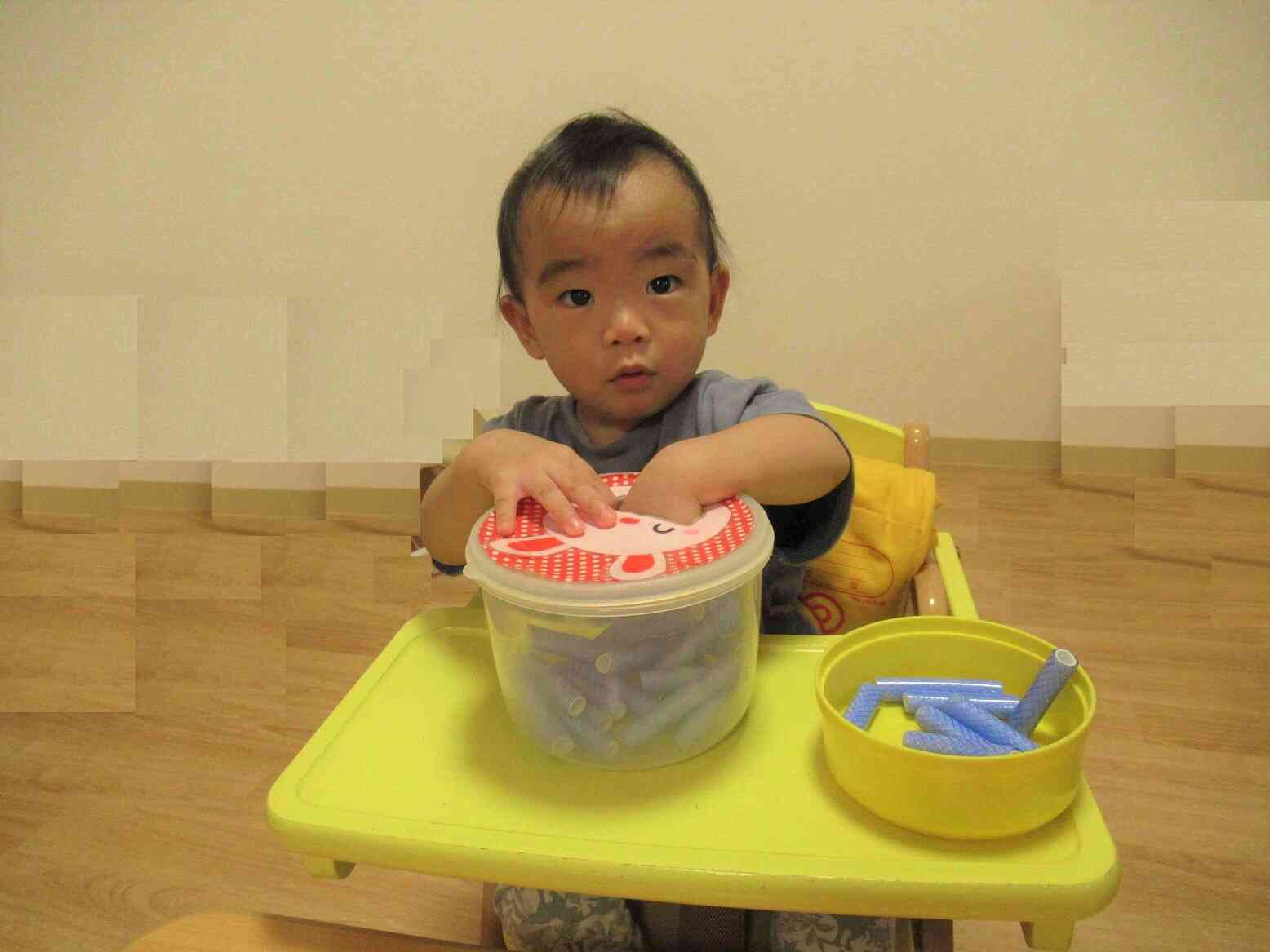 ホースをポットン…