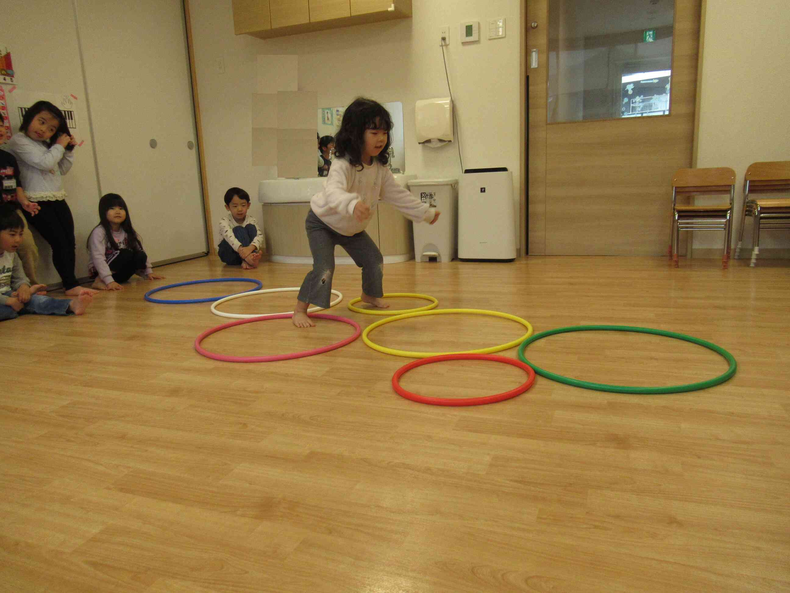 きりん組の部屋ではね・・・。