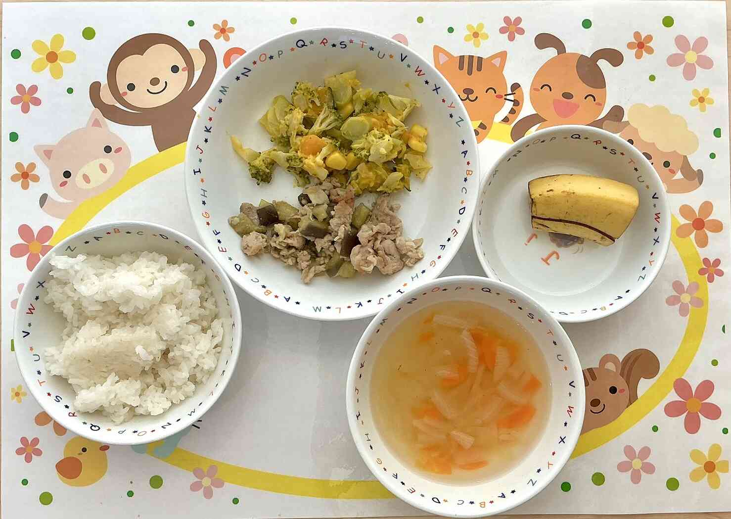 8月6日の献立　(幼児食)
