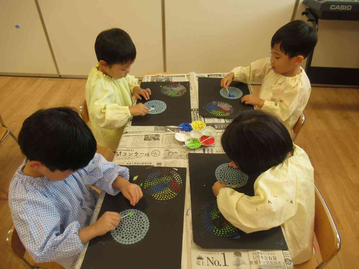花火の製作をしたよ【ぱんだ組】