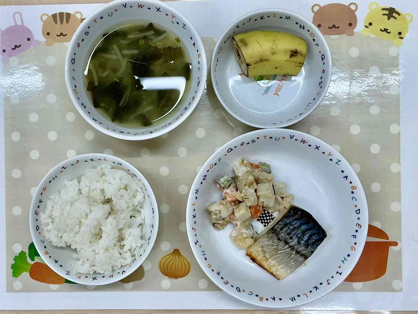 10月8日の献立【幼児食】