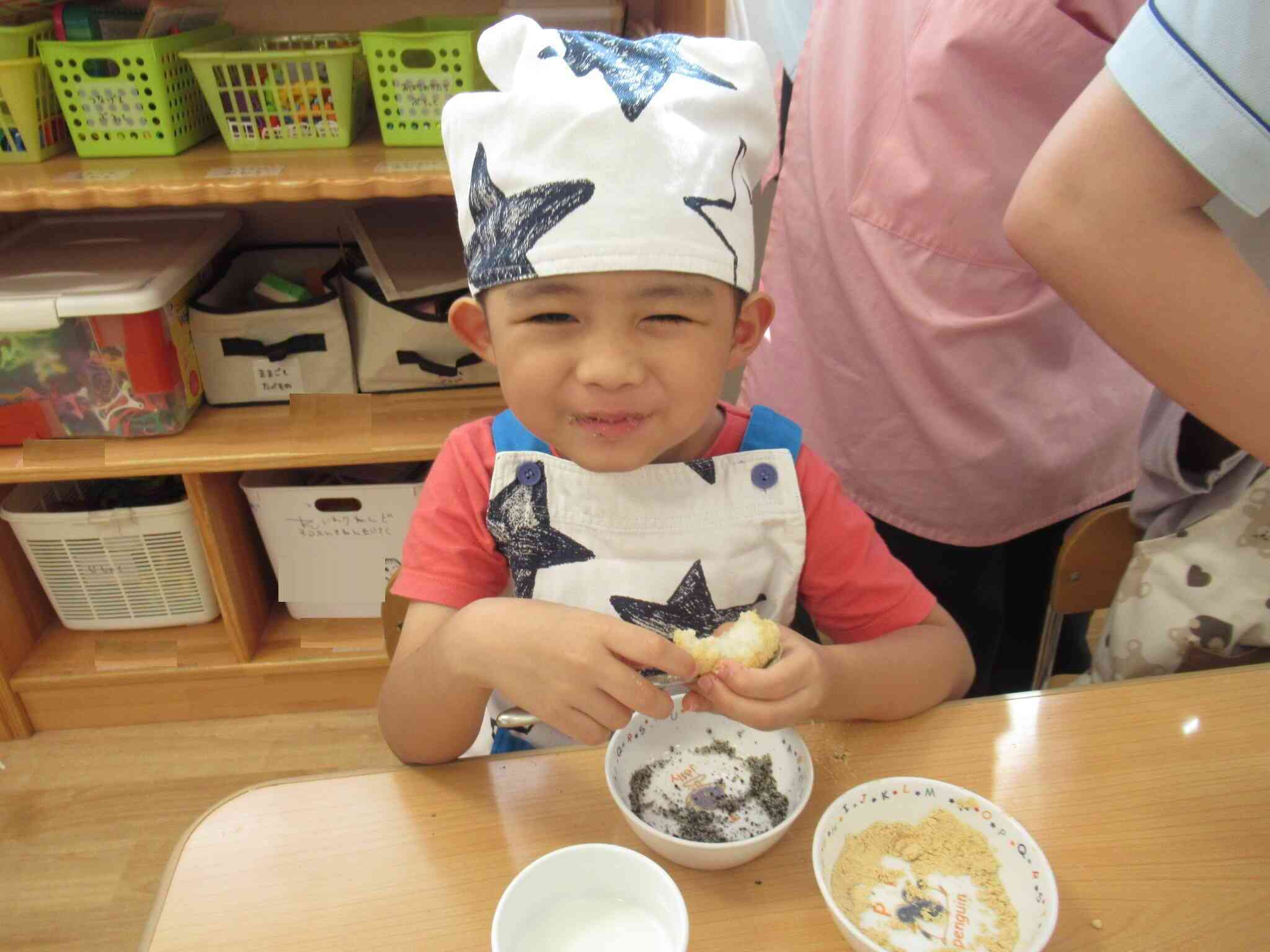 おはぎ大好き!にこにこ笑顔♪