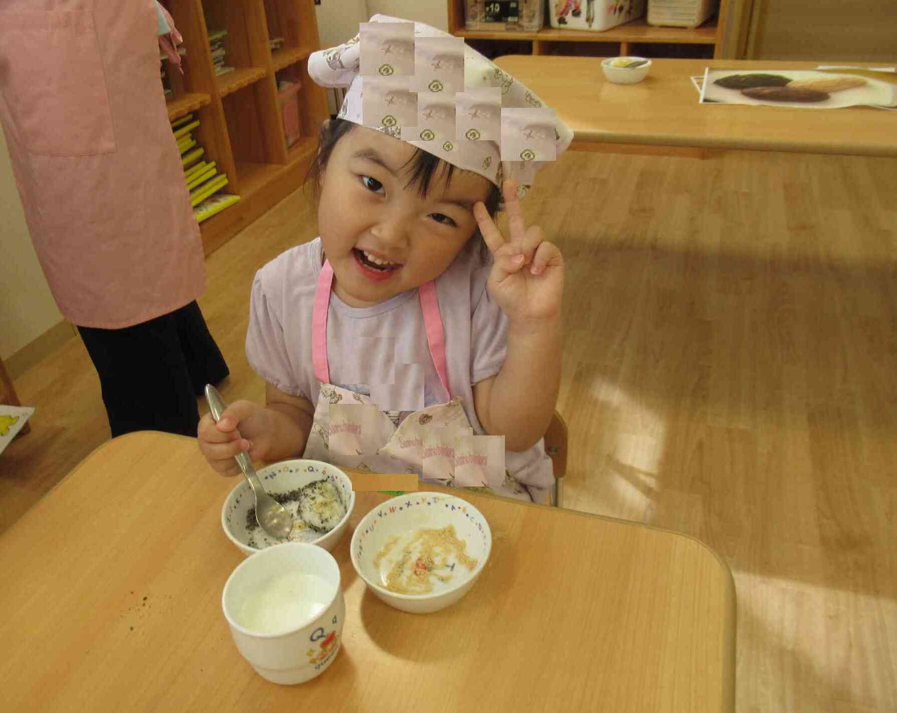 黒ゴマ、きなこどっちも美味しいよ♪