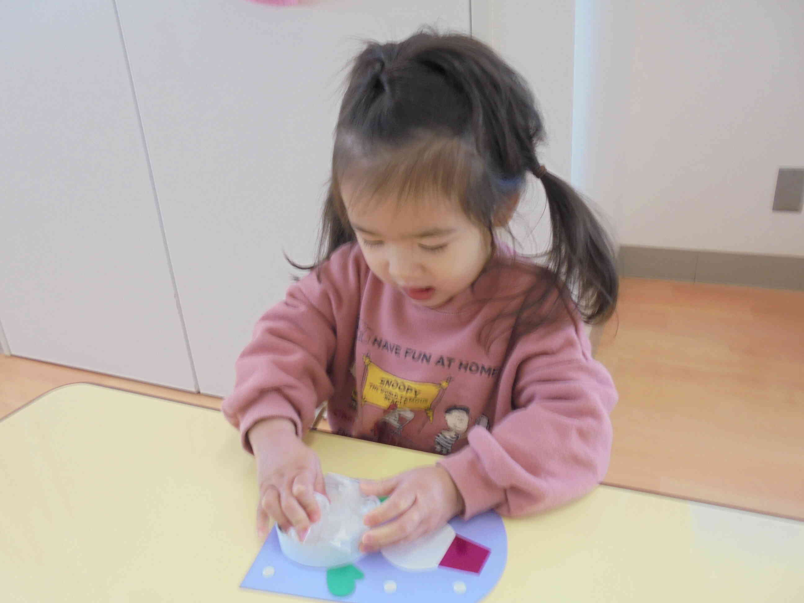 みんなで今度は大きな雪だるま作ろうね！