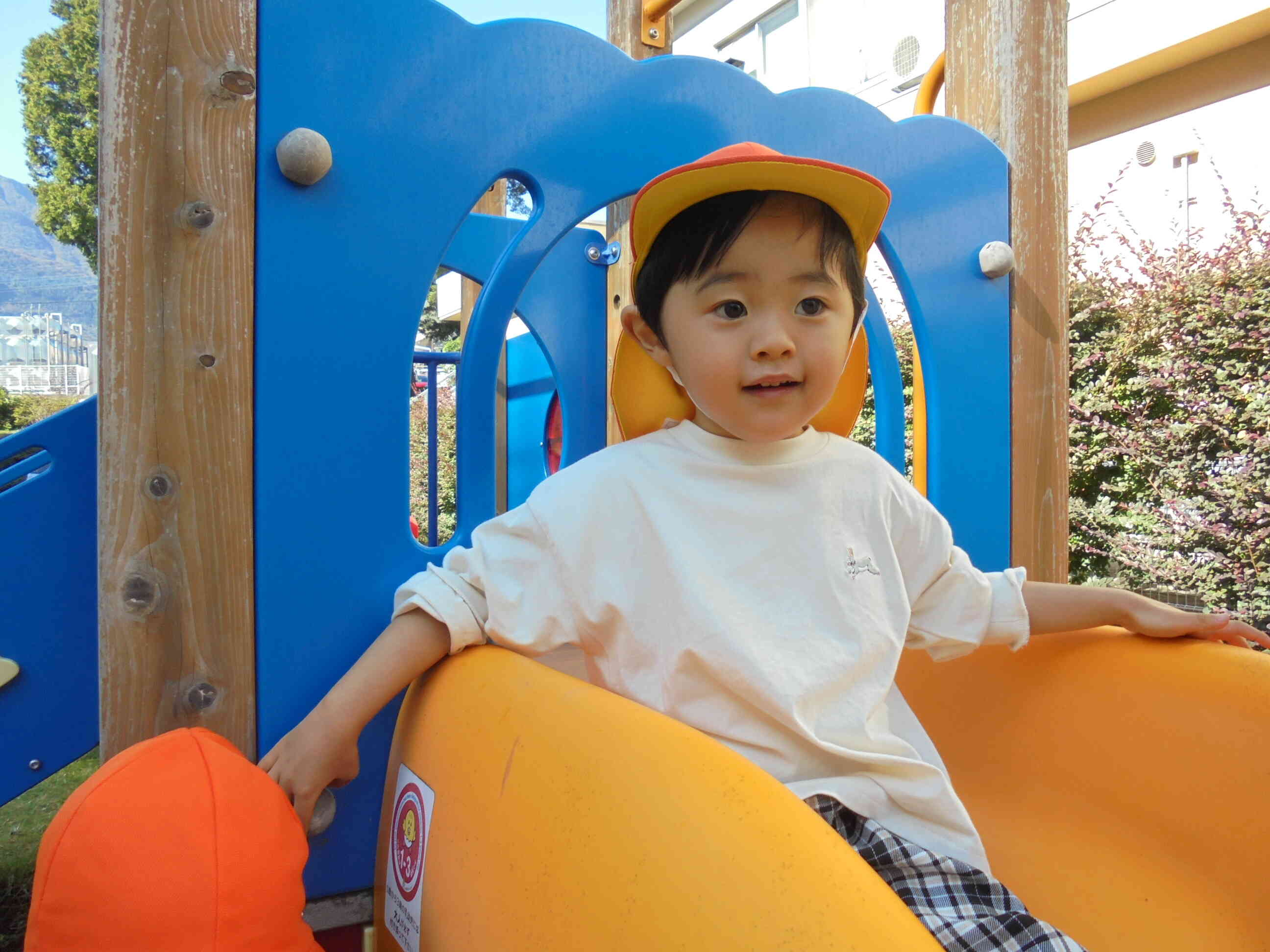 滑り台はもうおてのもの